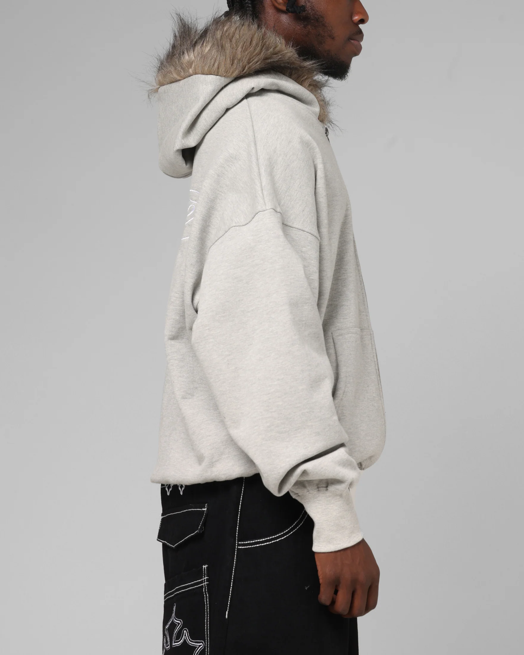 Loiter Purity Zip Hoodie Grey - Image 5