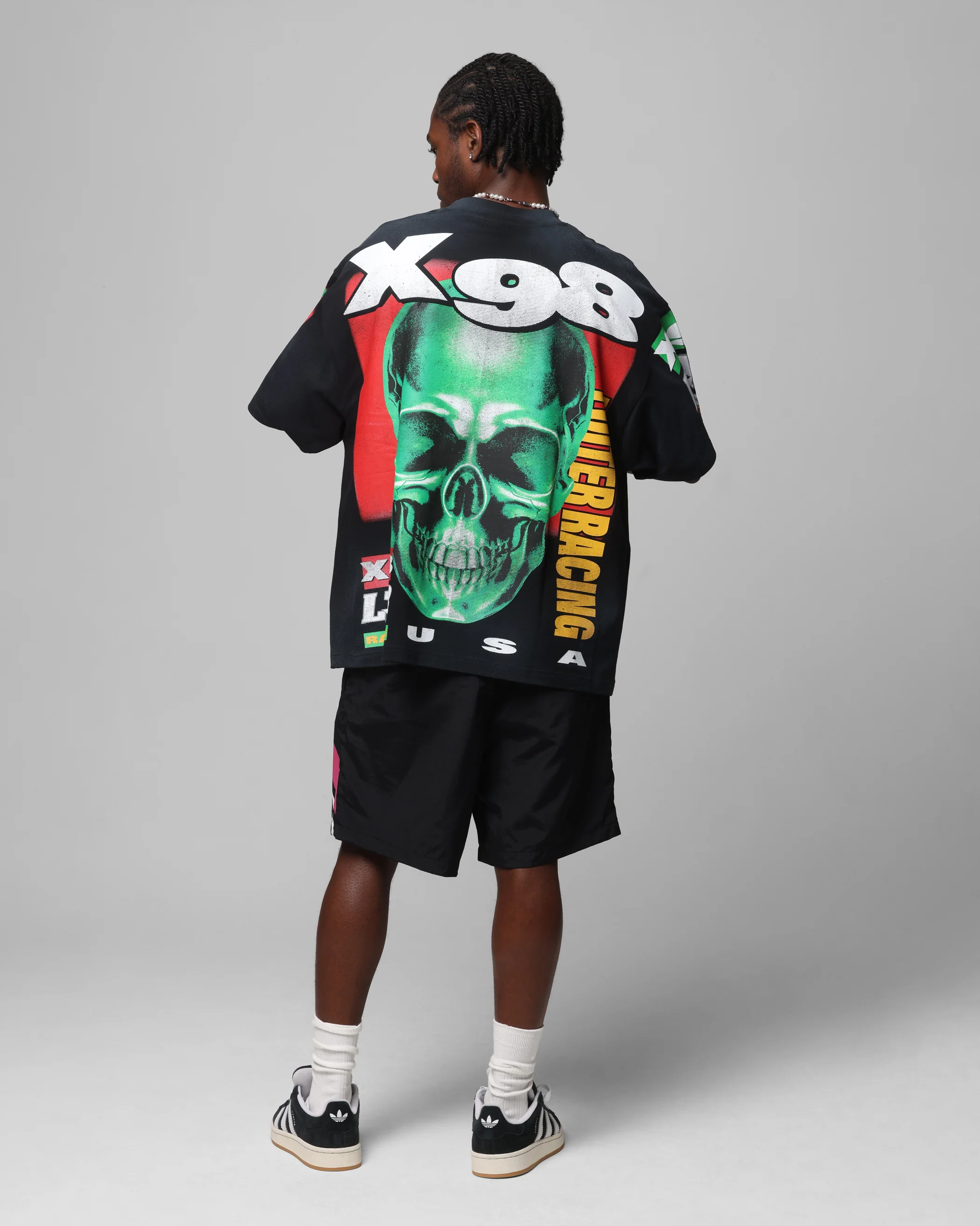 Loiter Racer Box T-Shirt Vintage Black - Image 4
