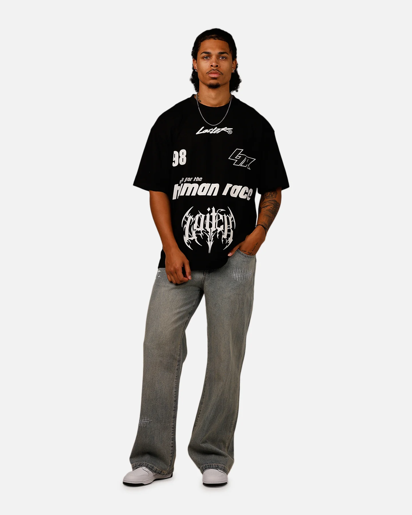 Loiter Racer T-Shirt Black - Image 3