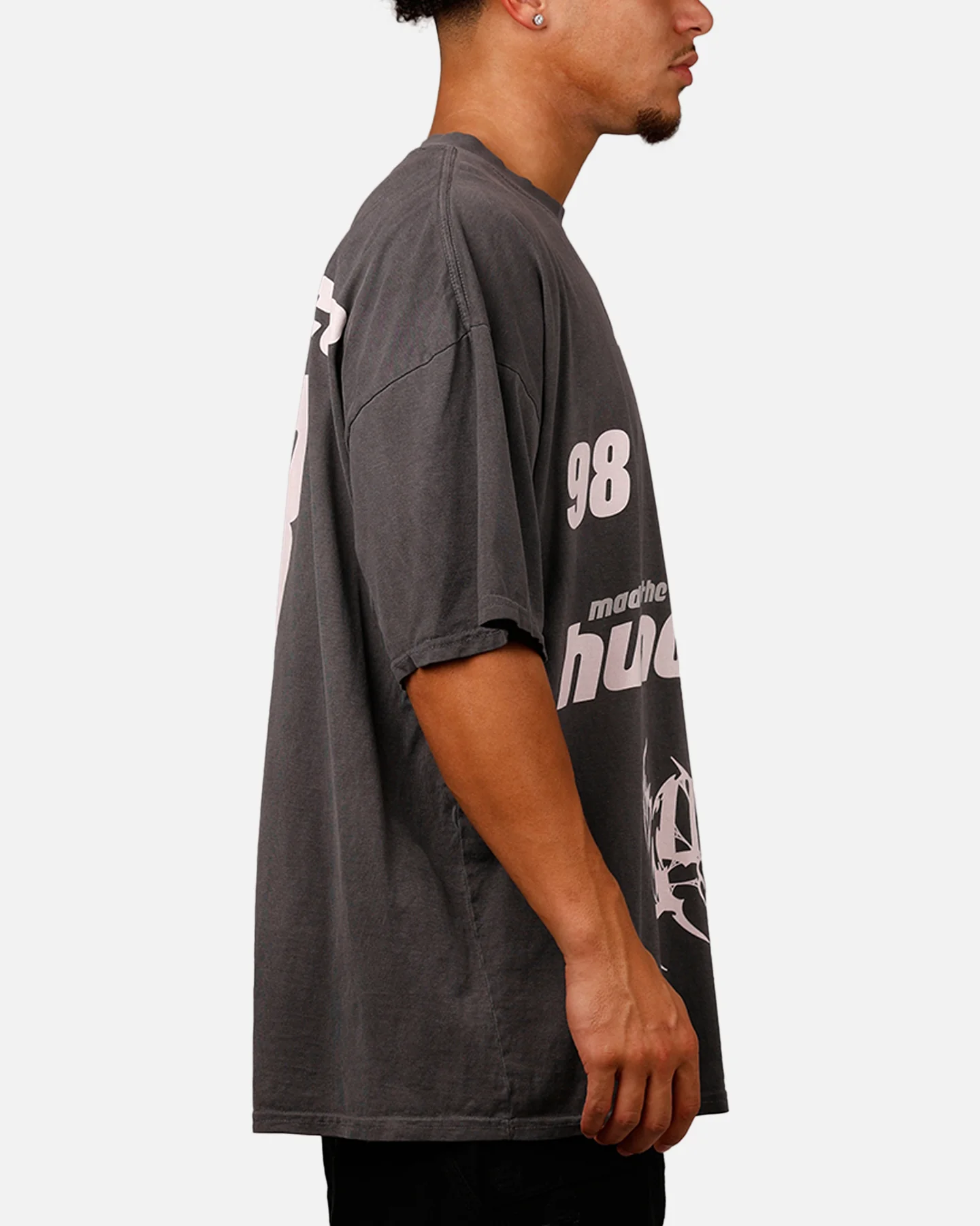 Loiter Racer T-Shirt Charcoal - Image 4