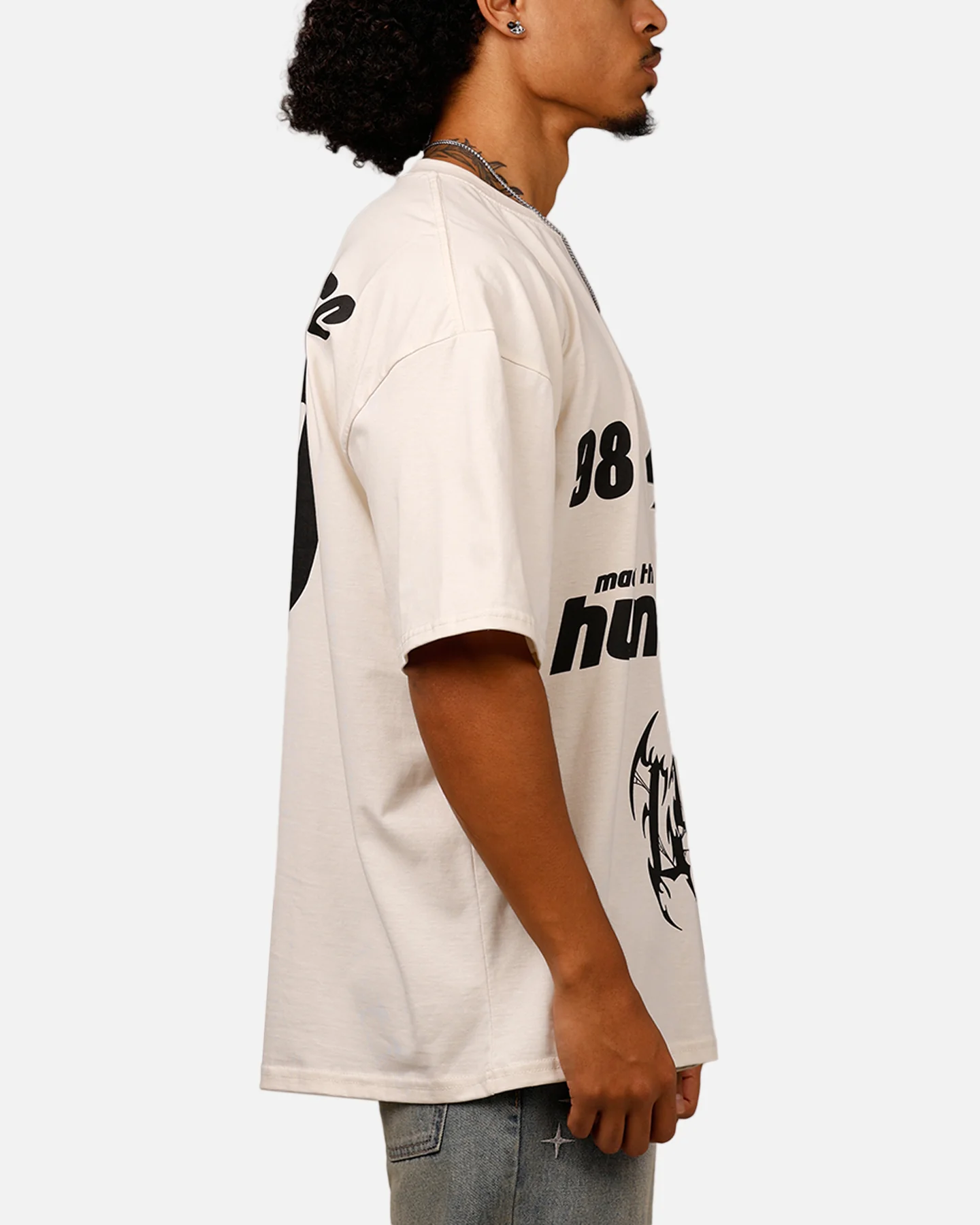 Loiter Racer T-Shirt Off White - Image 4