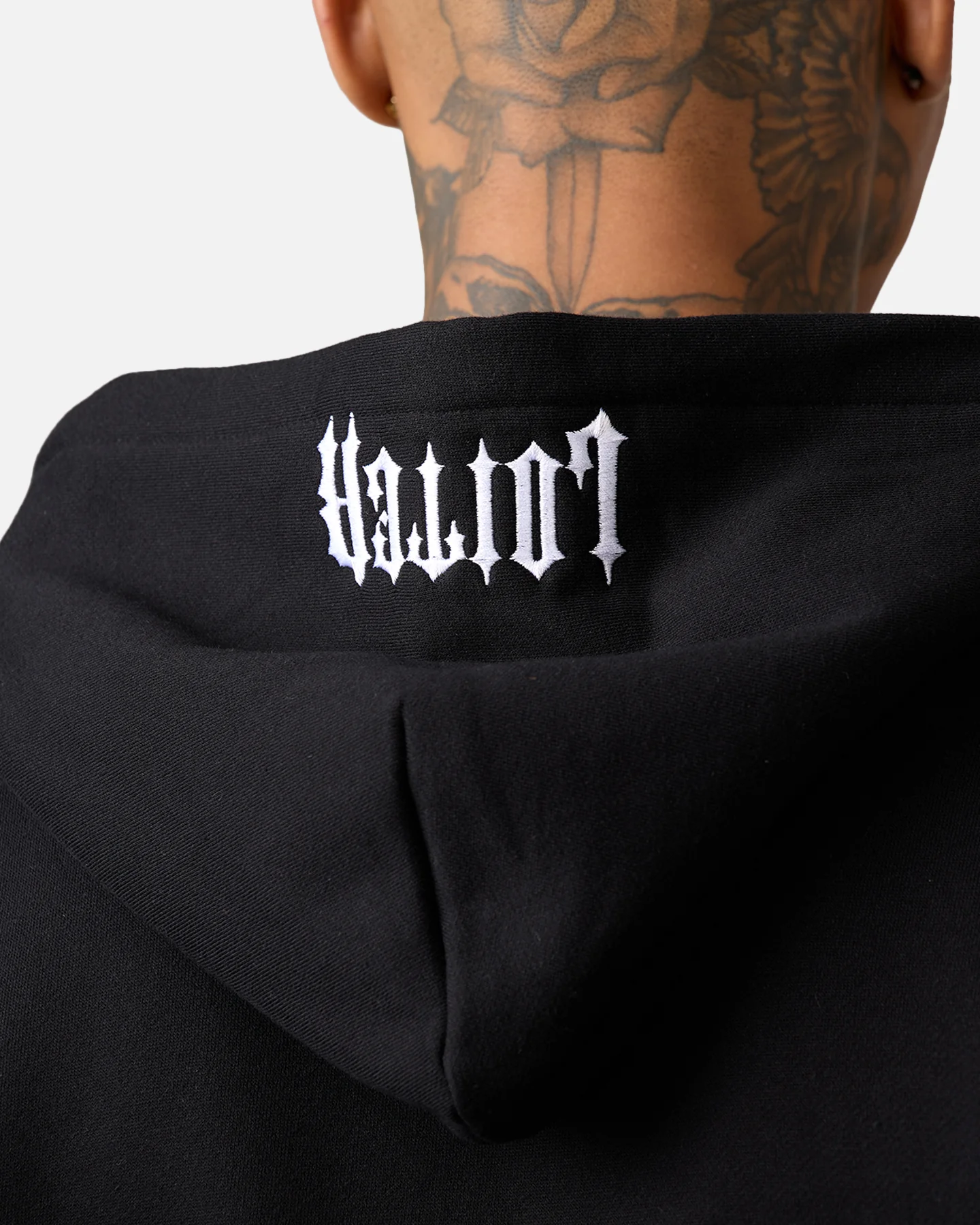 Loiter Rave Rhinestone Hoodie Black - Image 6