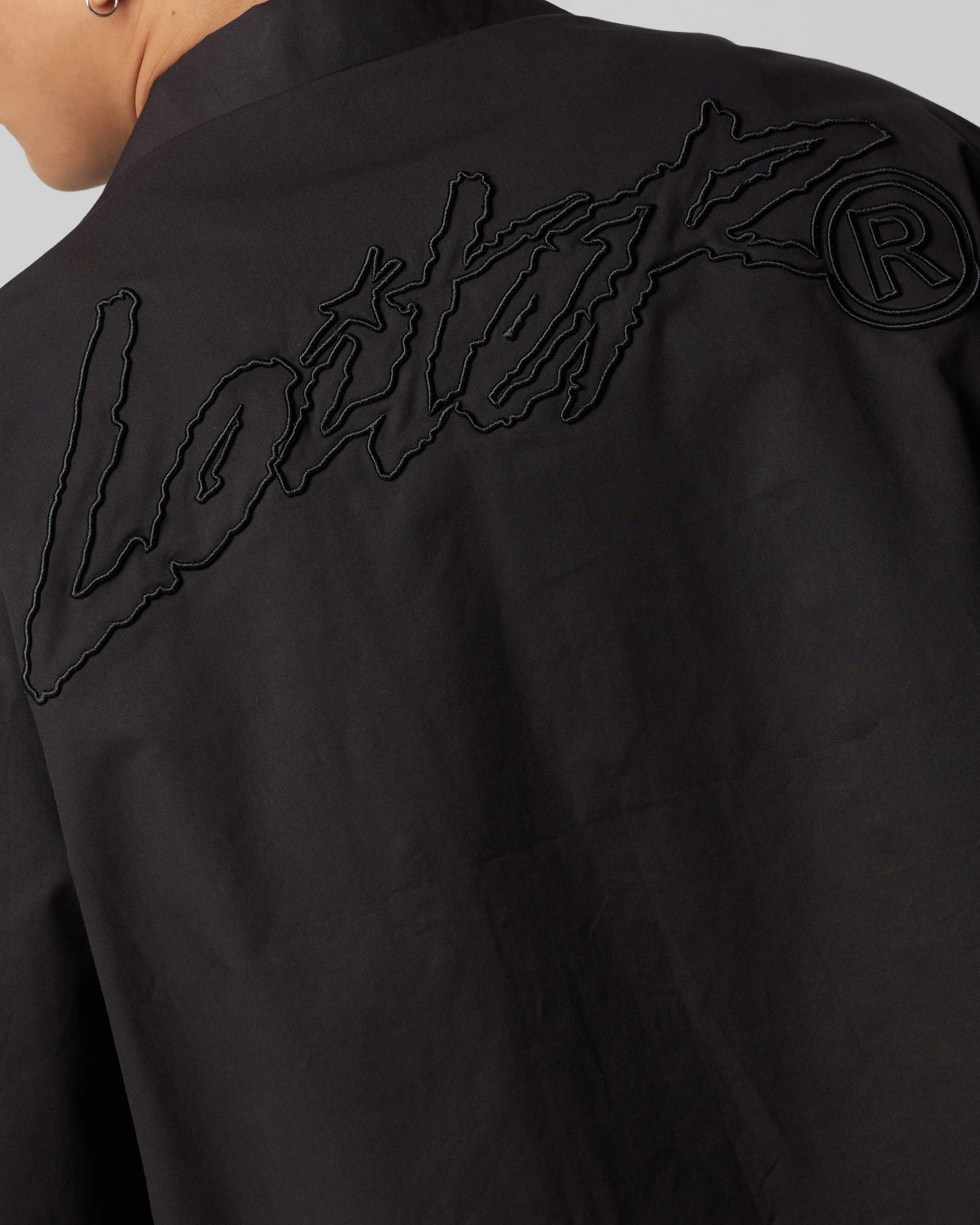 Loiter Riot Button Up Shirt Black - Image 8