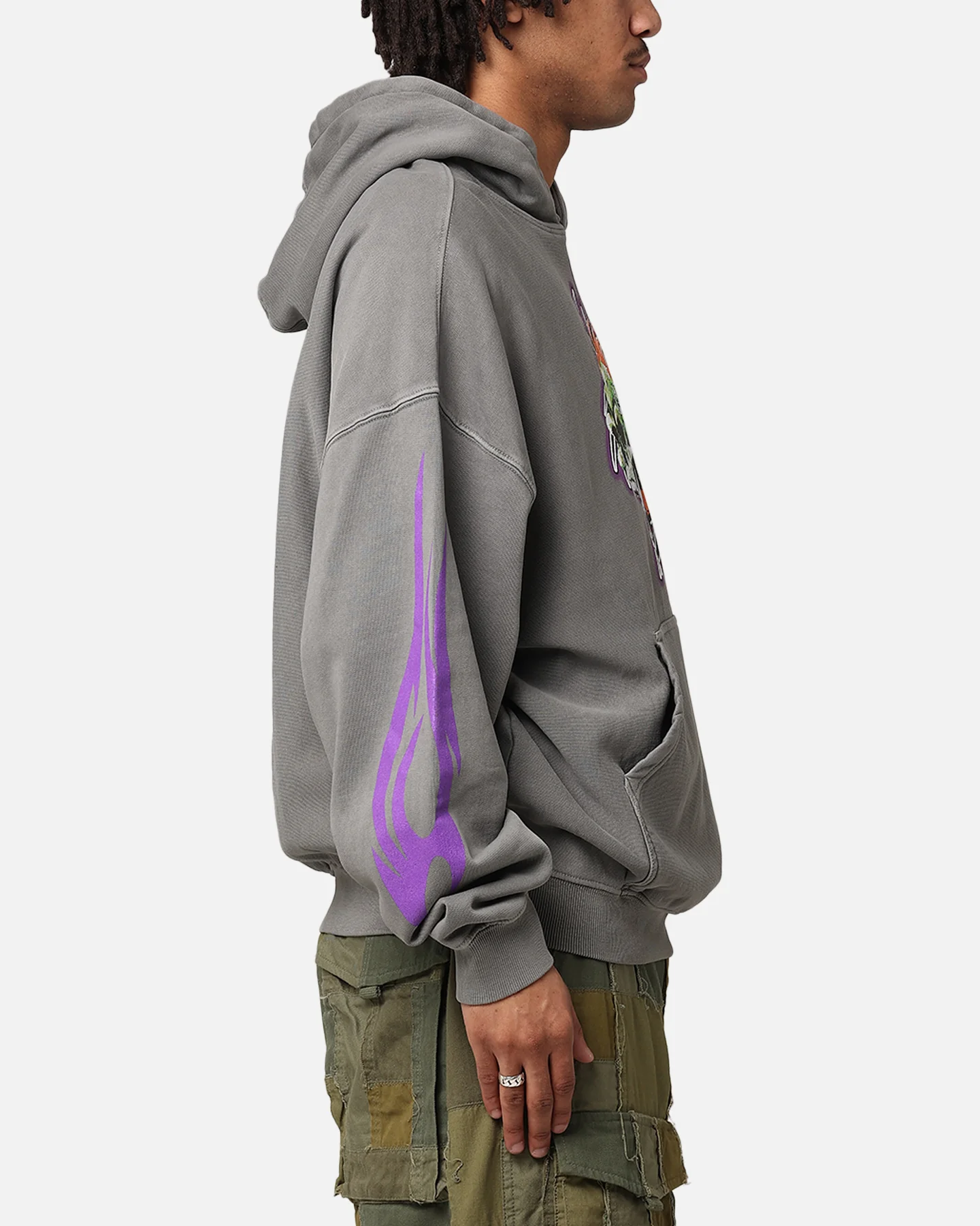 Loiter Rip N Dip Hoodie Washed Charcoal - Image 4