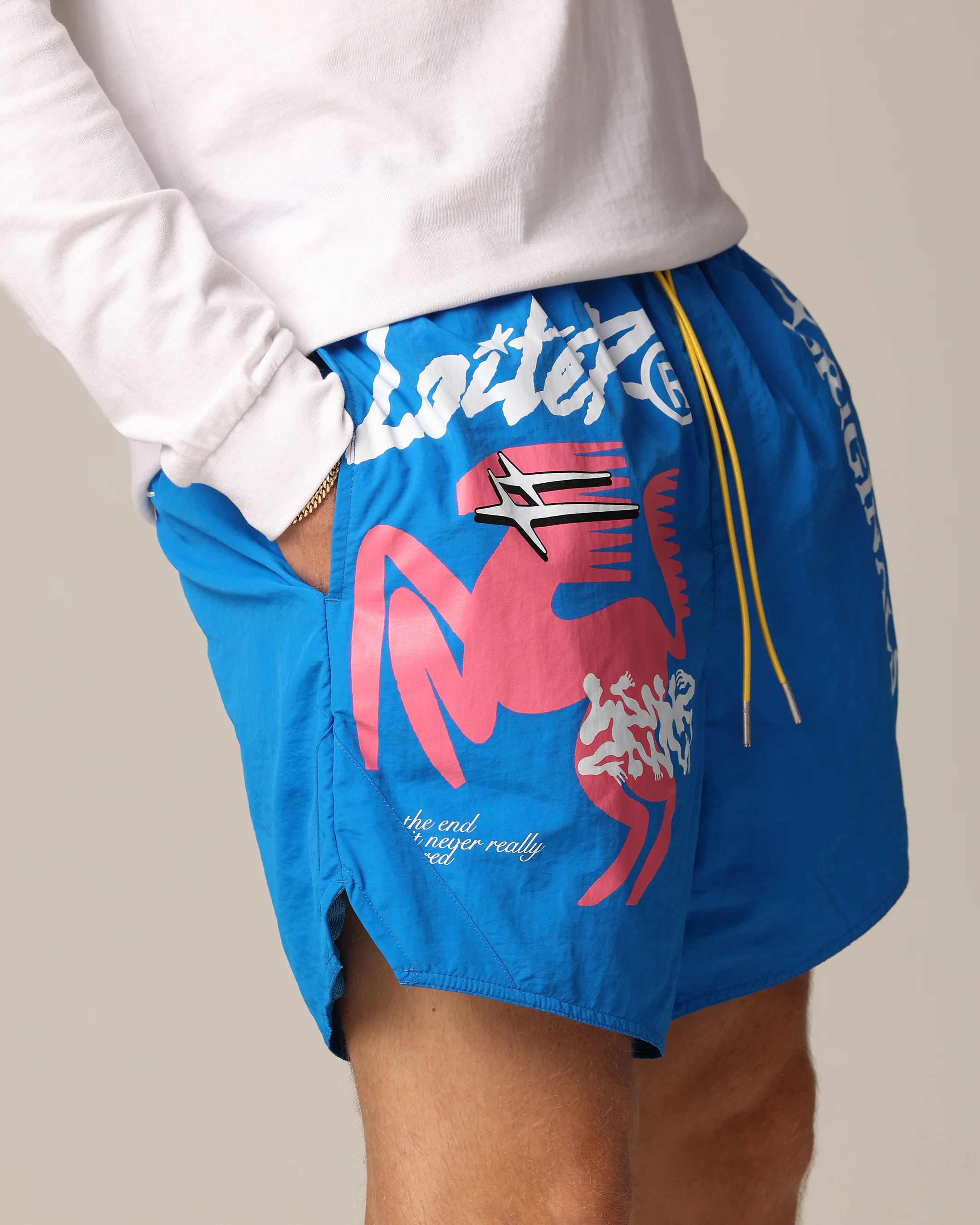 Loiter Rodeo Walk Shorts Blue - Image 3