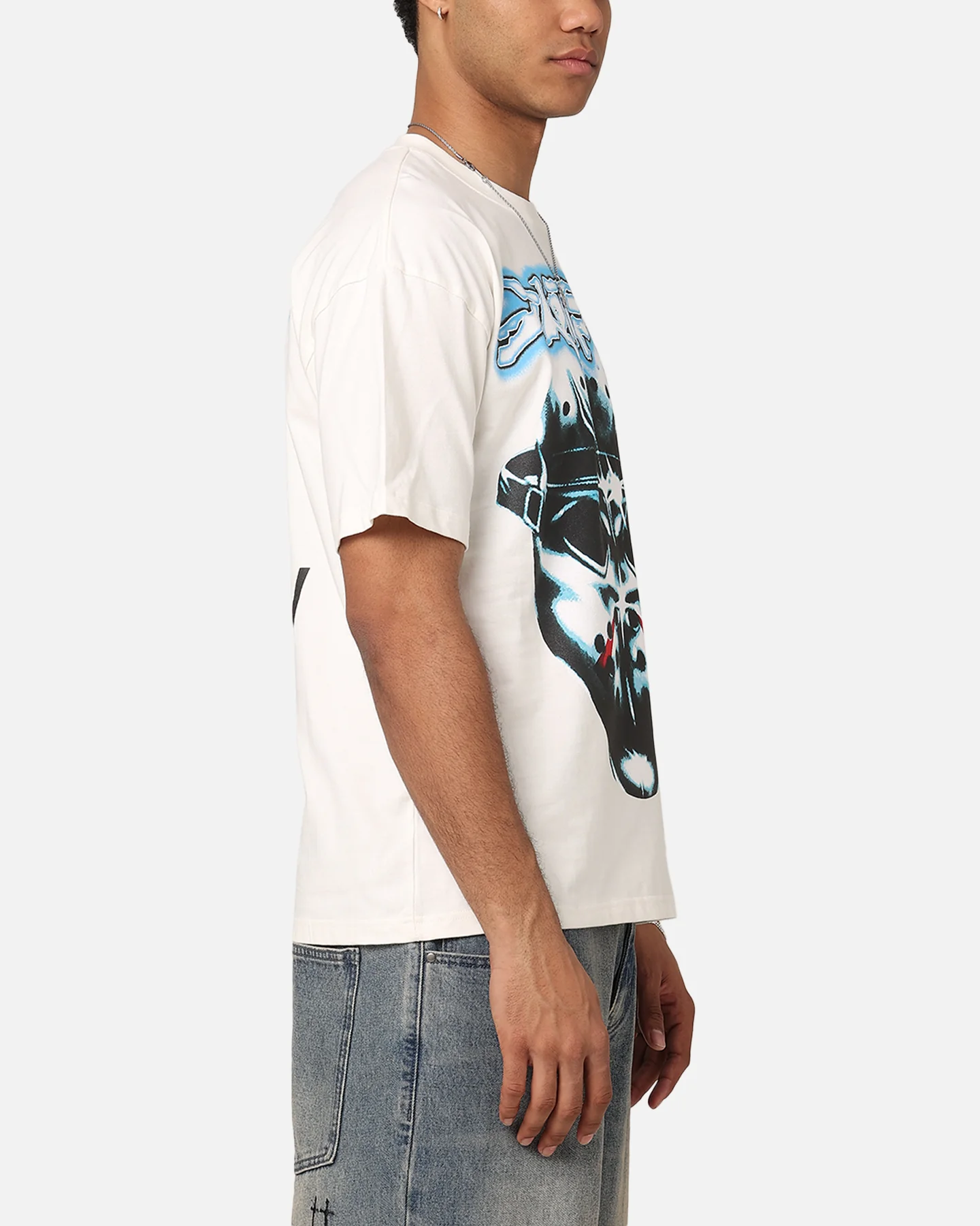 Loiter Search And Destroy T-Shirt Off White - Image 5