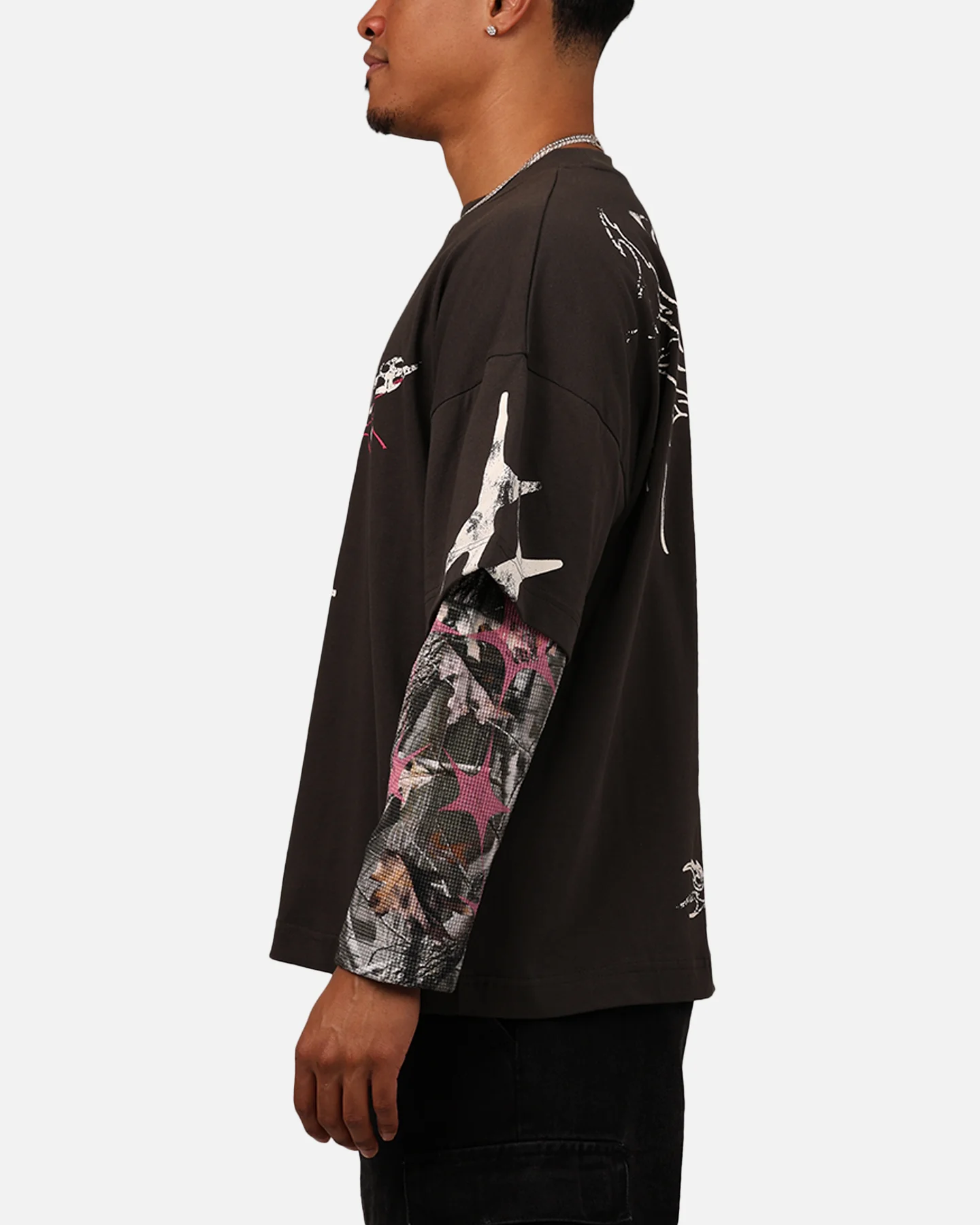 Loiter Seek N Destroy Long Sleeve T-Shirt Charcoal - Image 5