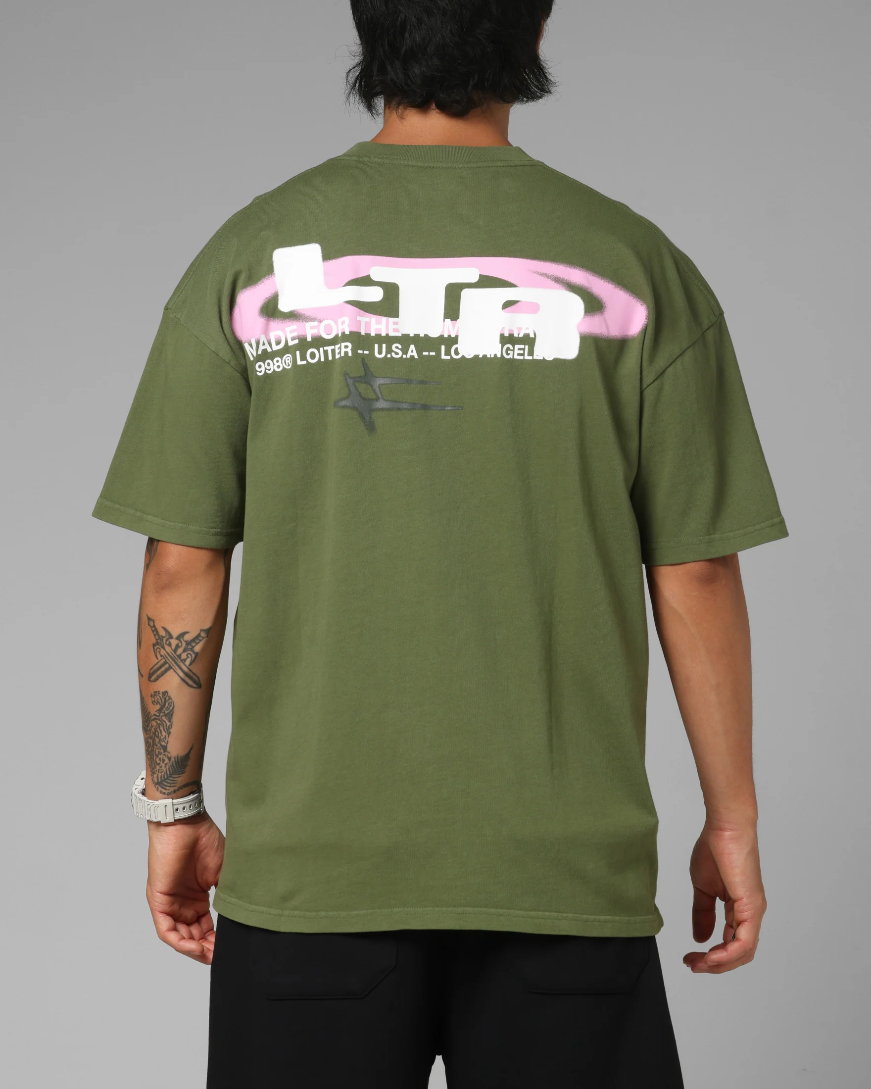 Loiter Shadowmark T-Shirt Olive Green