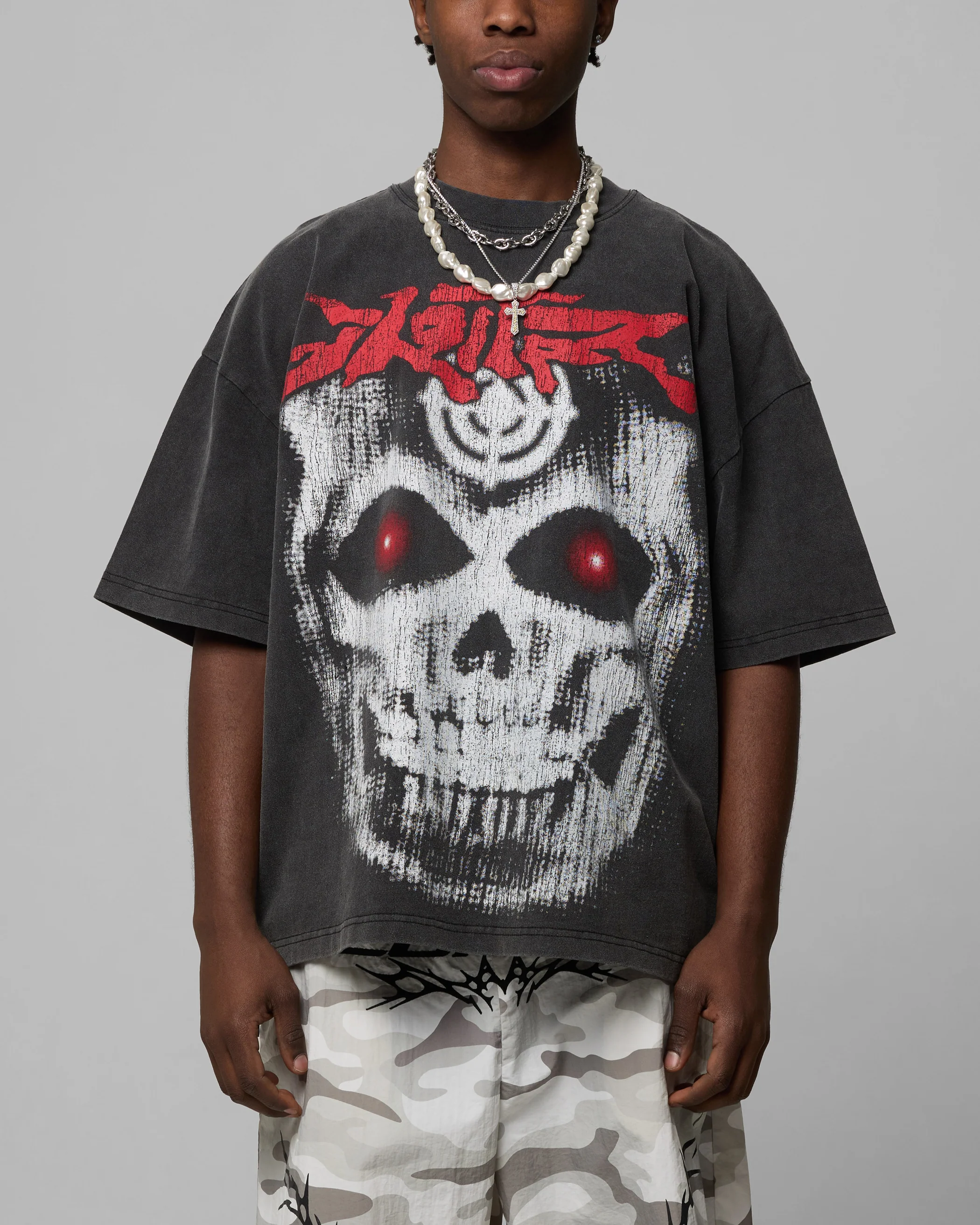 Loiter Ski Mask Premium T-Shirt Vintage Black