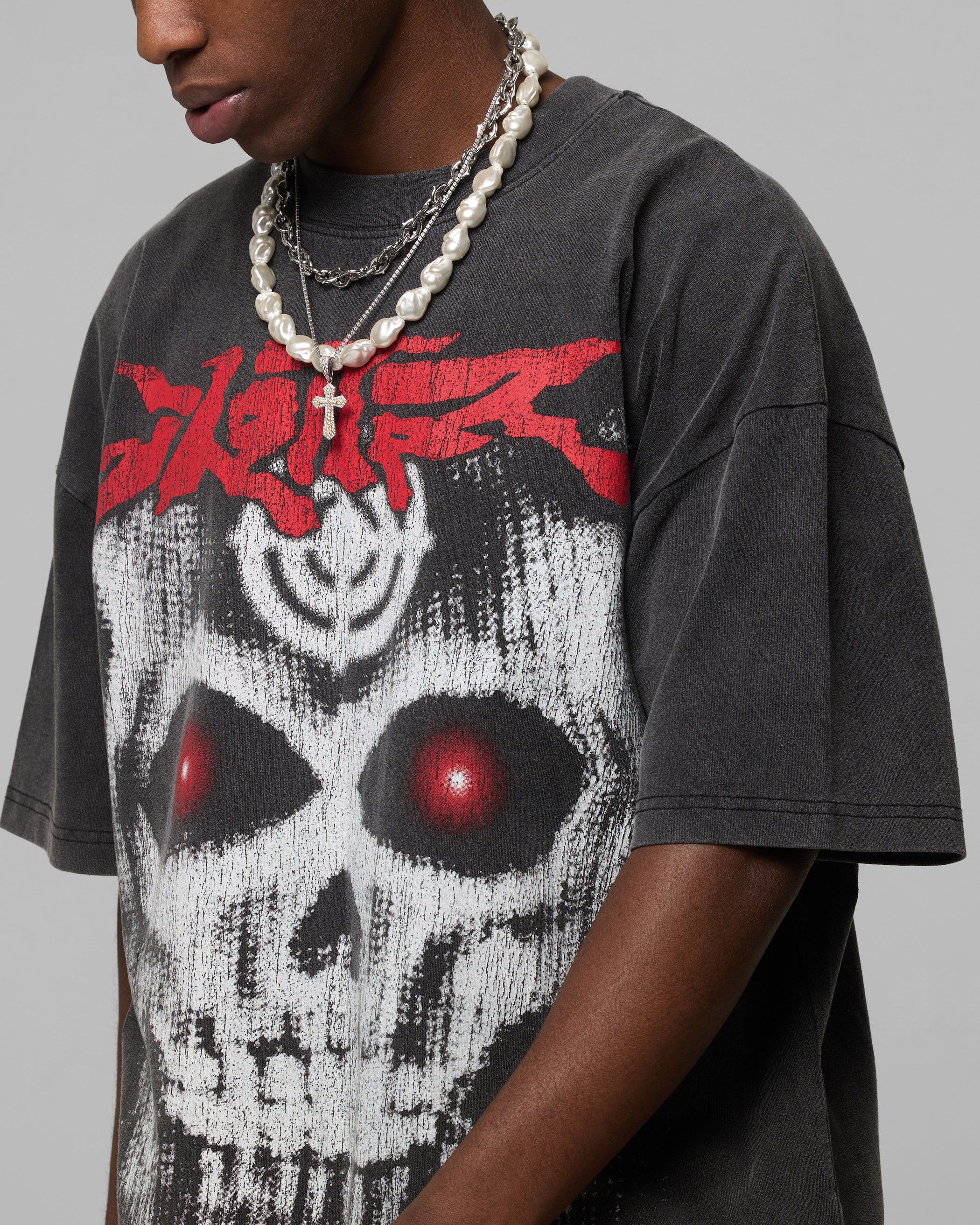 Loiter Ski Mask Premium T-Shirt Vintage Black - Image 8