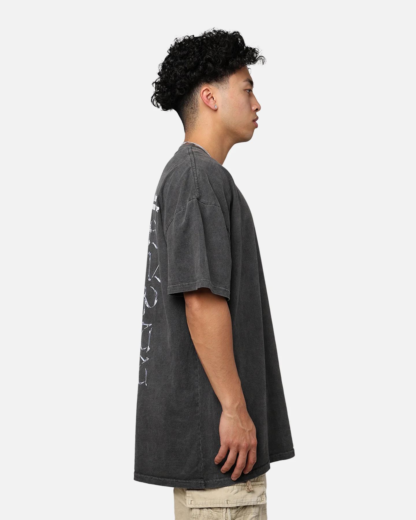 Loiter Slow Burn T-Shirt Black Wash - Image 5