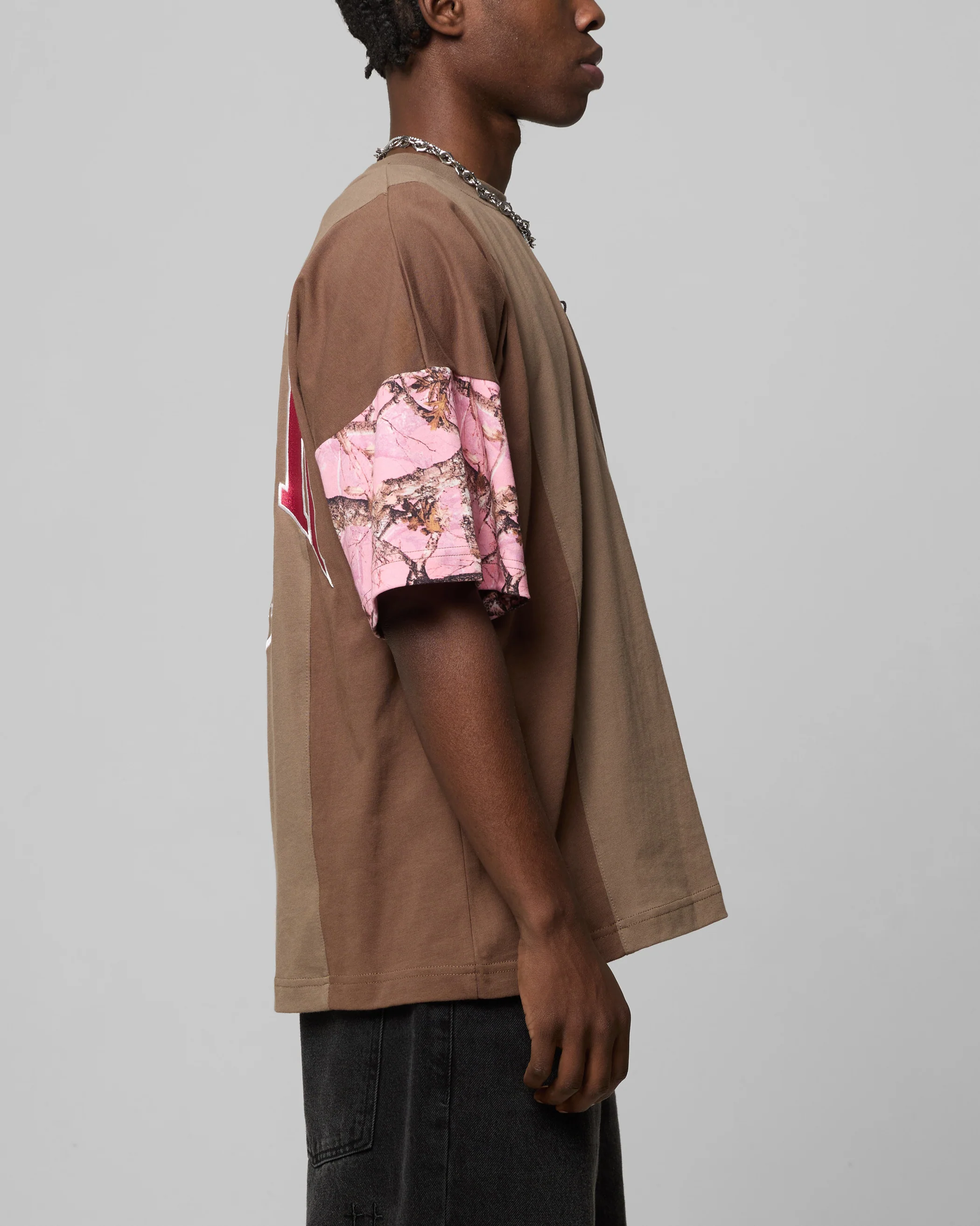 Loiter Splinter T-Shirt Pink Camo - Image 5