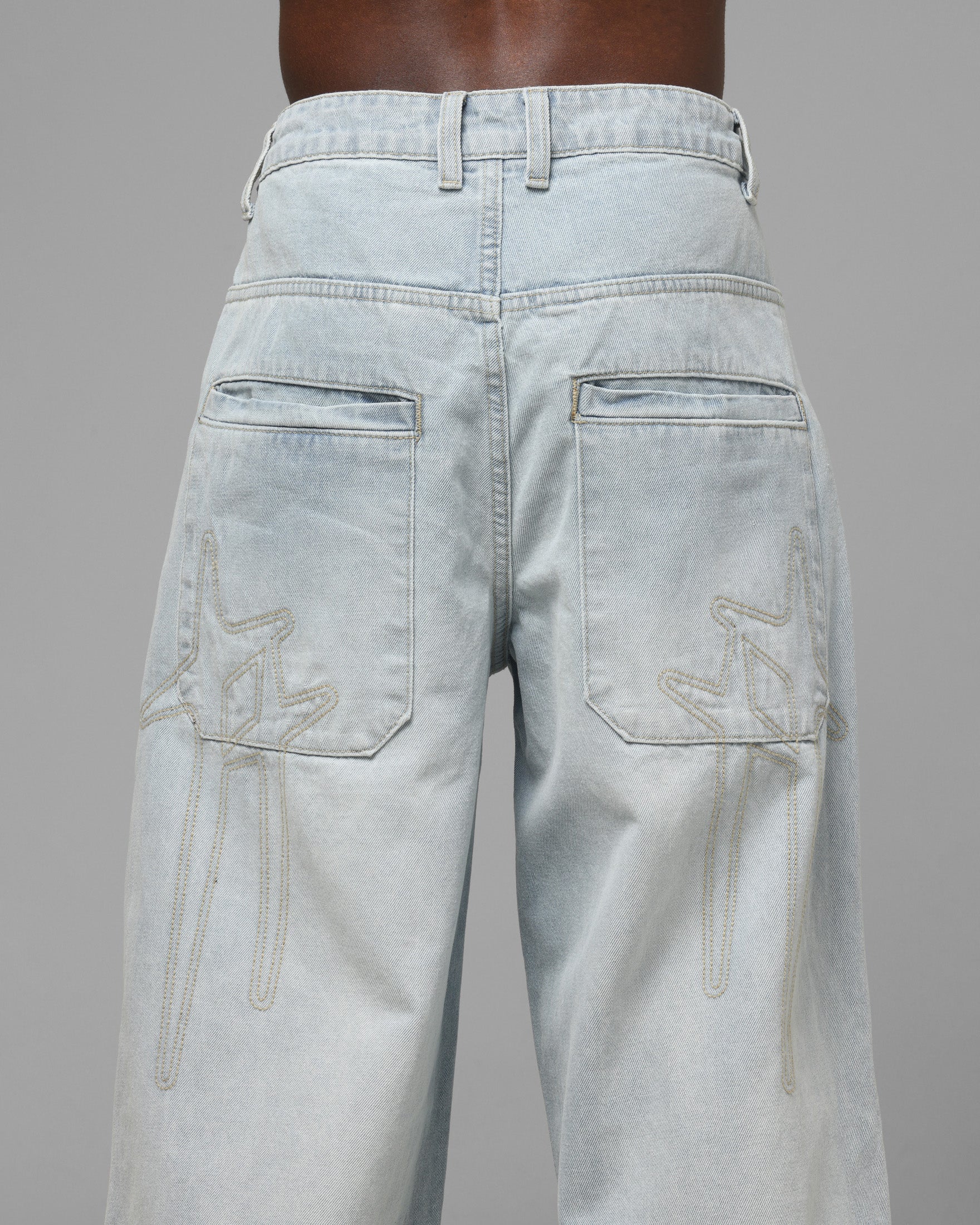 Loiter Star Born Jeans Bleached Blue - Image 8