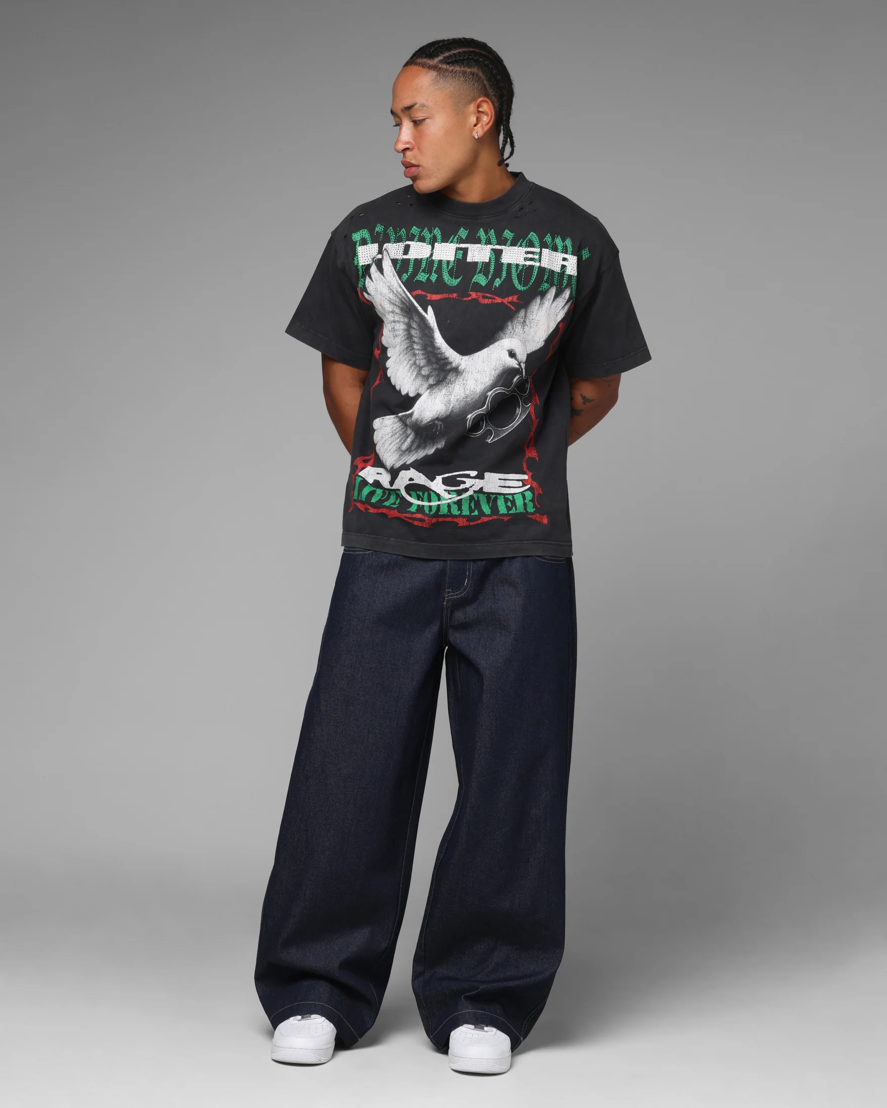 Loiter Star Born Jeans Indigo/Pink - Image 2