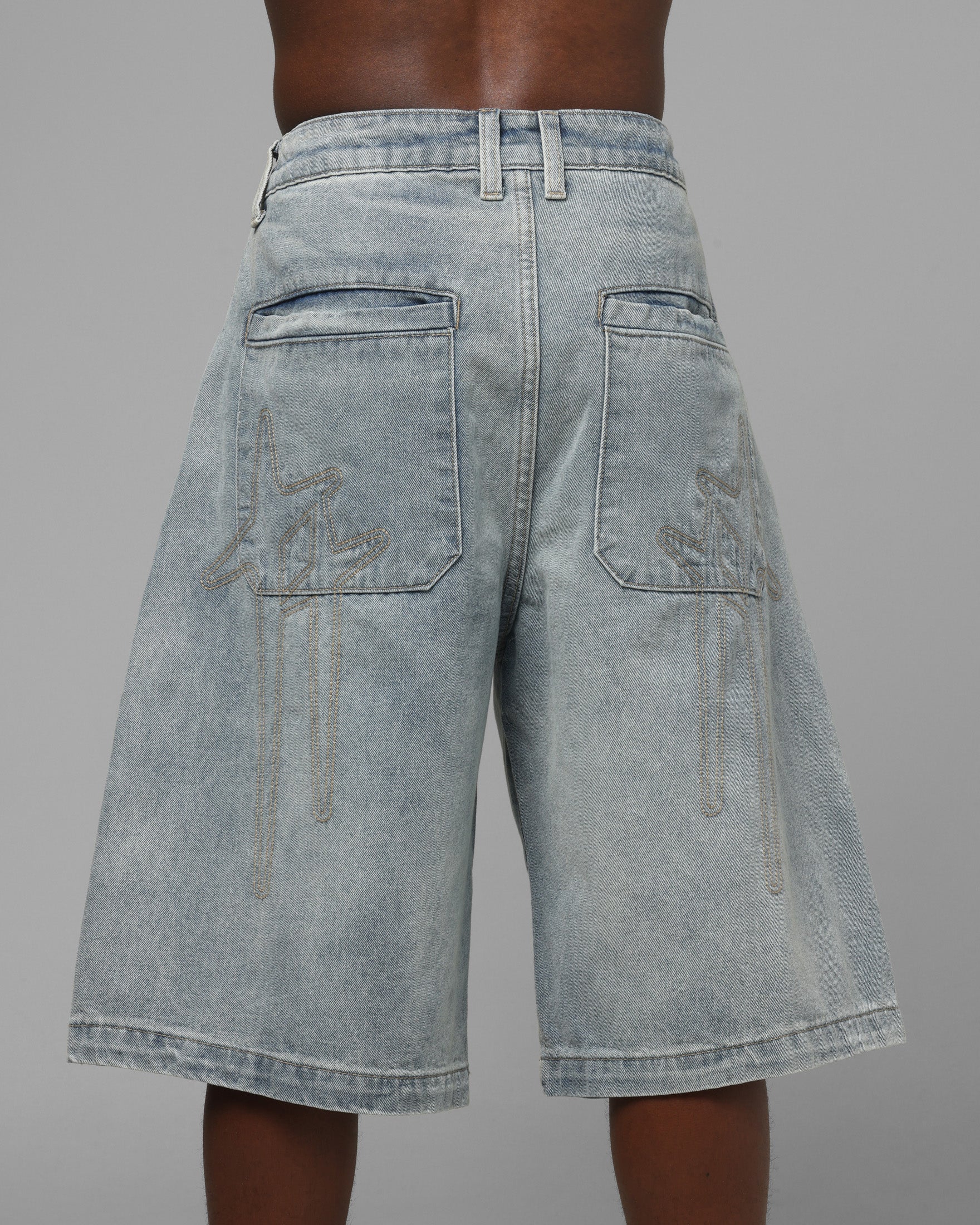 Loiter Star Born Jorts Light Blue - Image 8