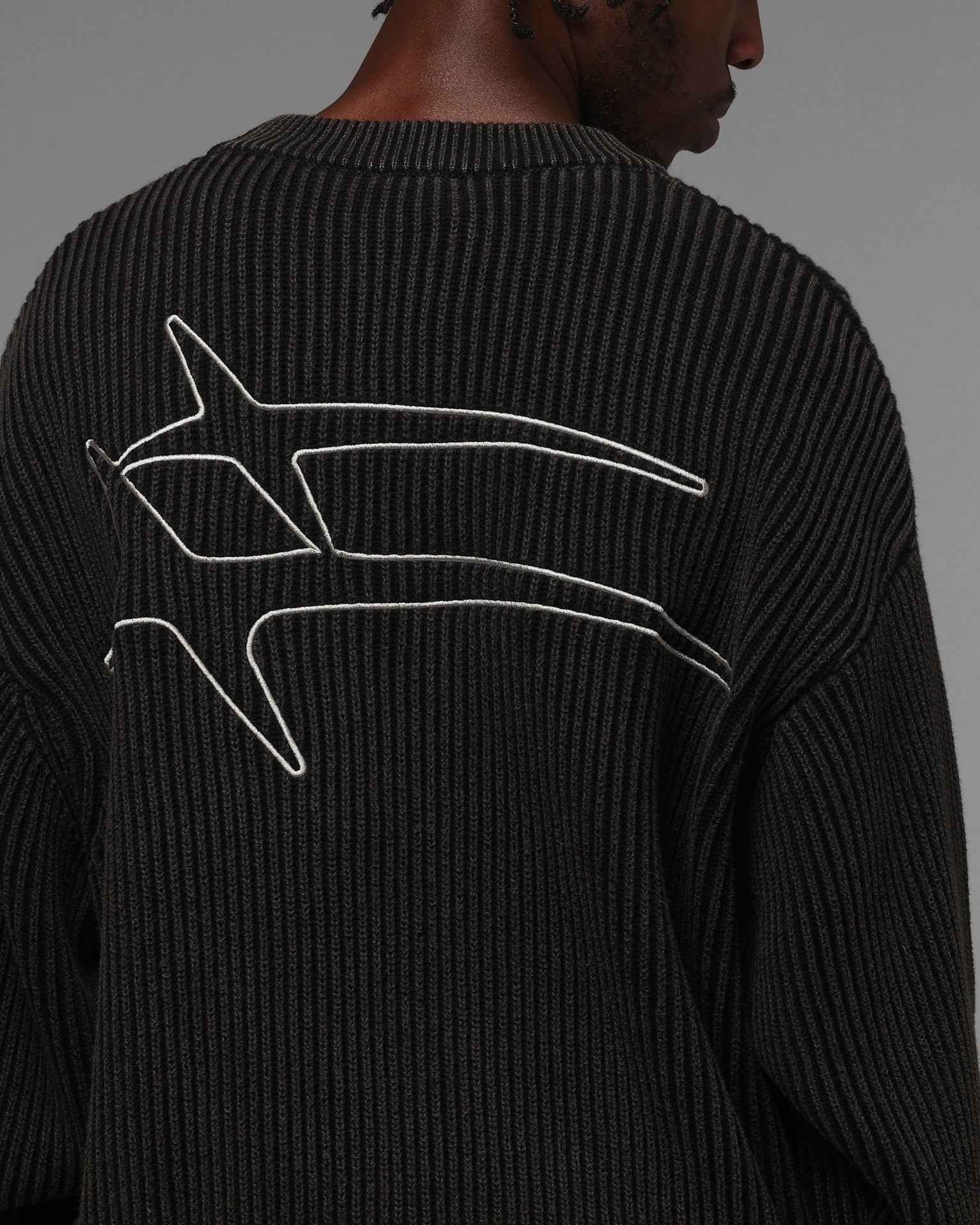 Loiter Star Born Knit Sweater Black - Image 7