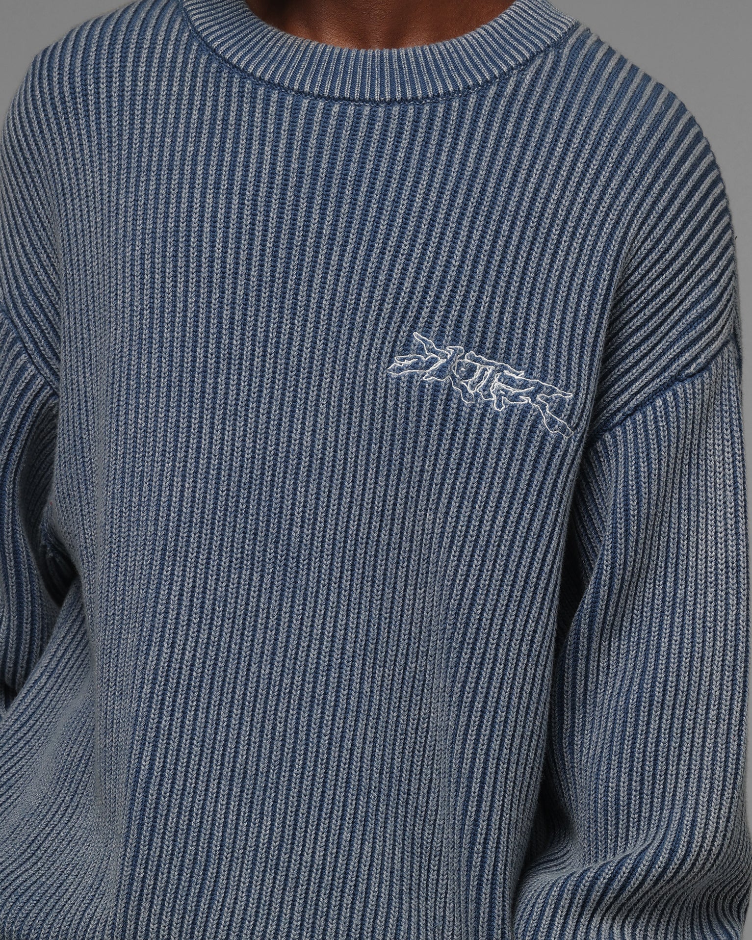 Loiter Star Born Knit Sweater Blue - Image 8