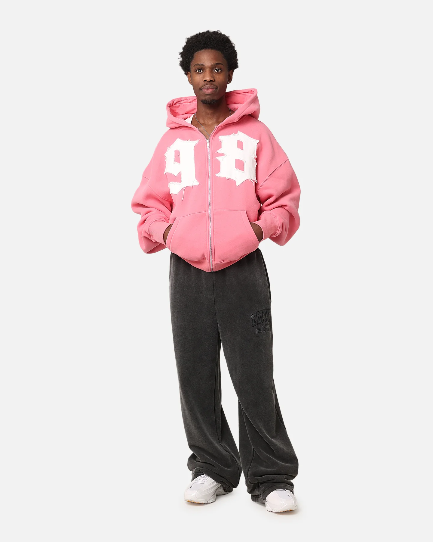 Loiter Star Child Zip Hoodie Pink - Image 3
