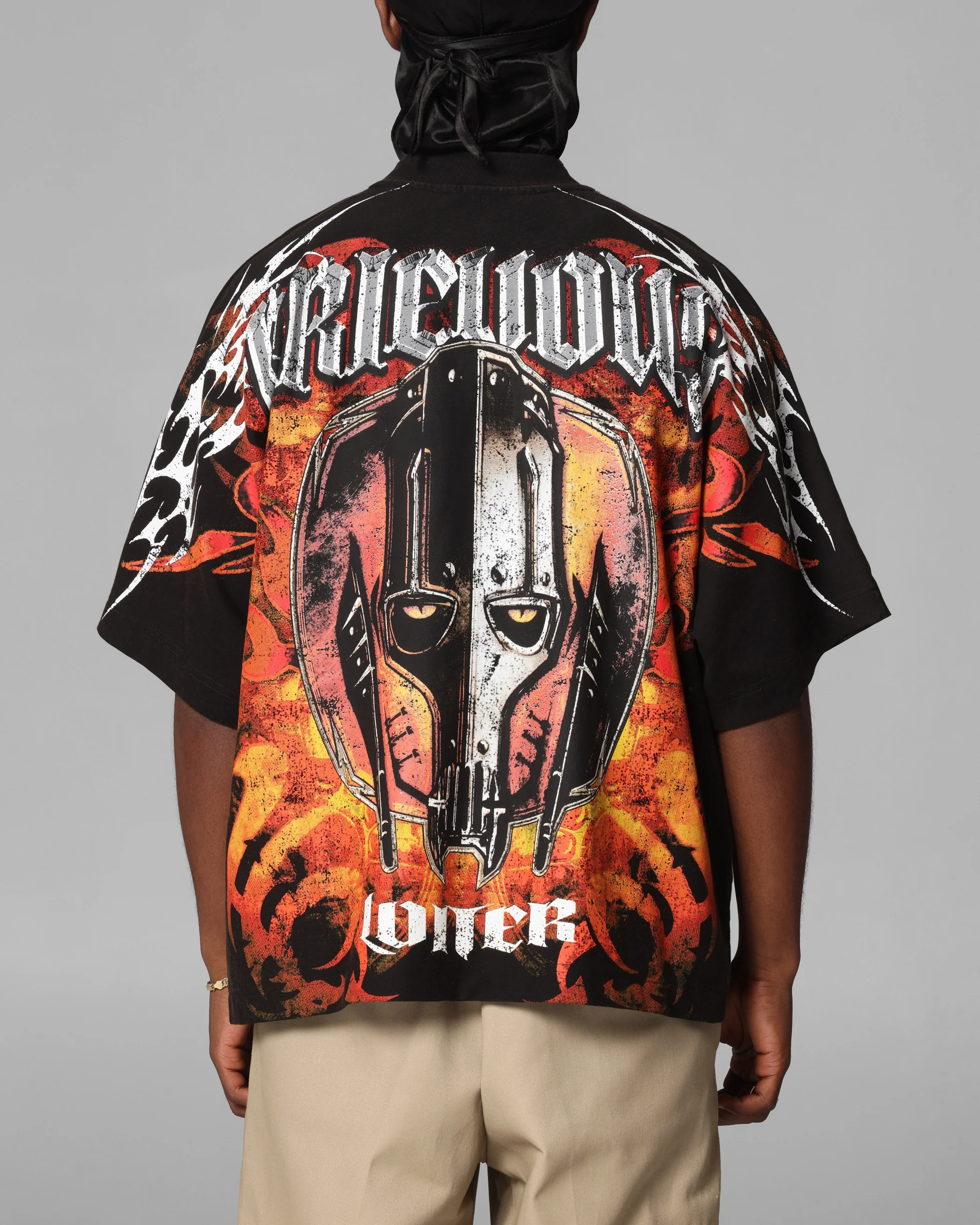 Loiter Star Wars Grievous Vintage T-Shirt Black/Red - Image 2