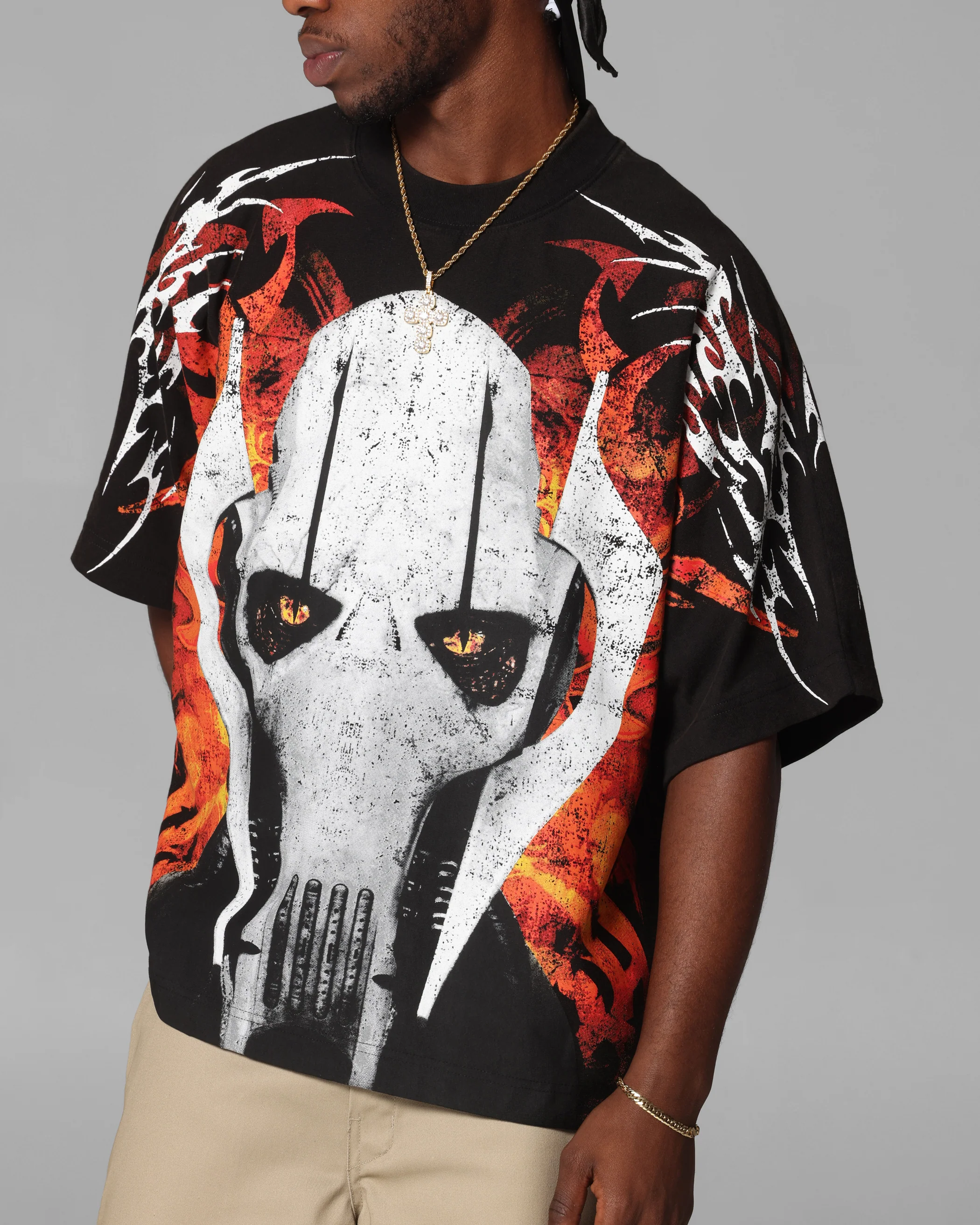 Loiter Star Wars Grievous Vintage T-Shirt Black/Red - Image 8