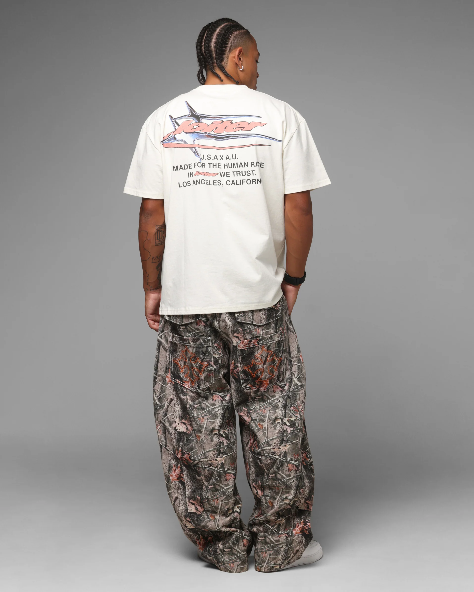 Loiter Stormbred T-Shirt Off White - Image 3