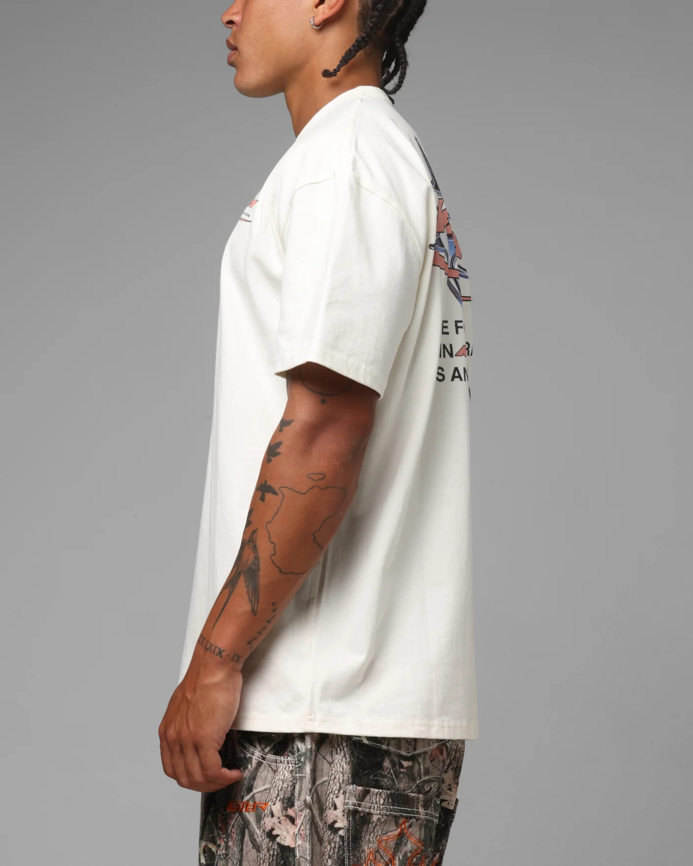 Loiter Stormbred T-Shirt Off White - Image 6