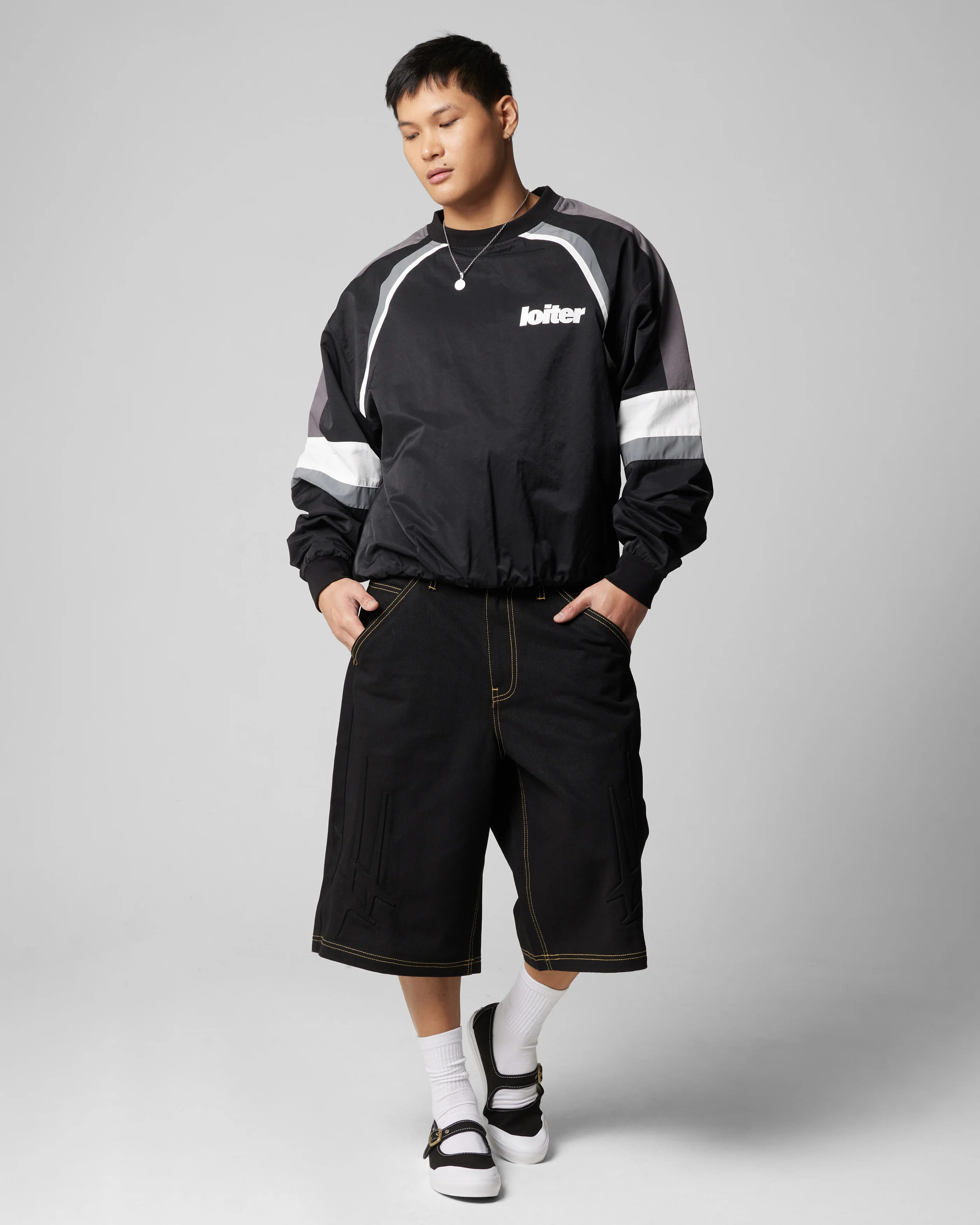 Loiter Studio Athletic Crewneck Black - Image 3