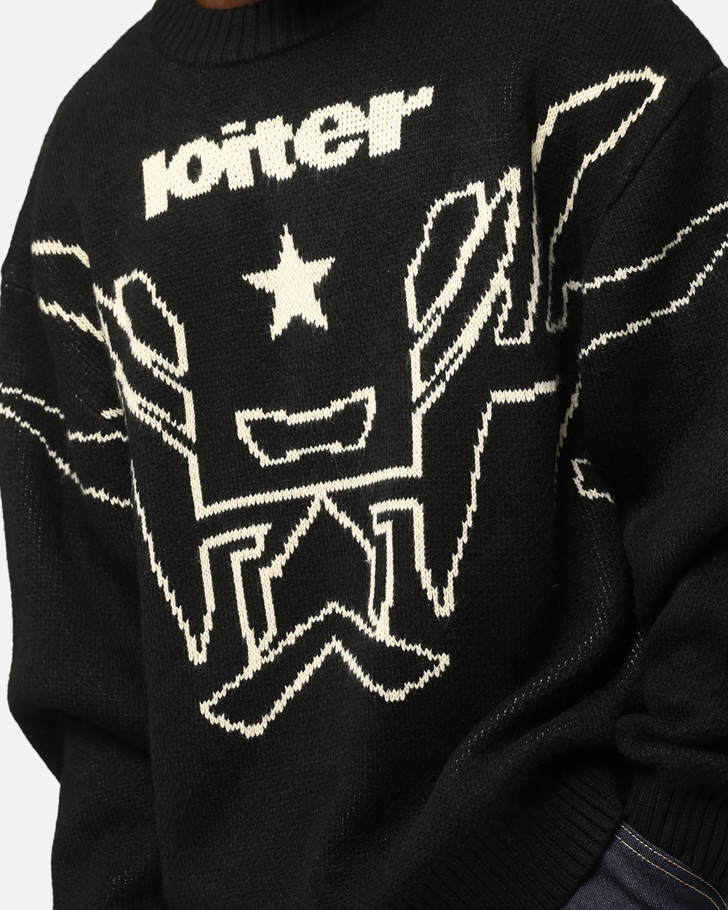Loiter Substance Knit Sweater Black - Image 6