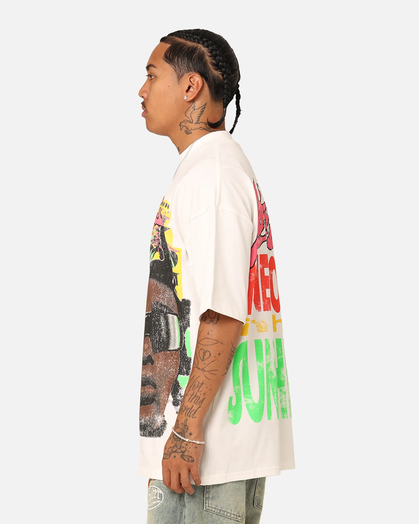 Loiter Summer Roots Oversized T-Shirt Off White - Image 7