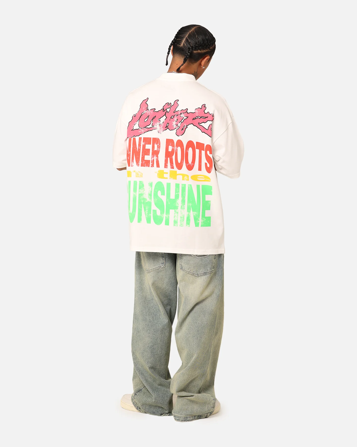 Loiter Summer Roots Oversized T-Shirt Off White - Image 8