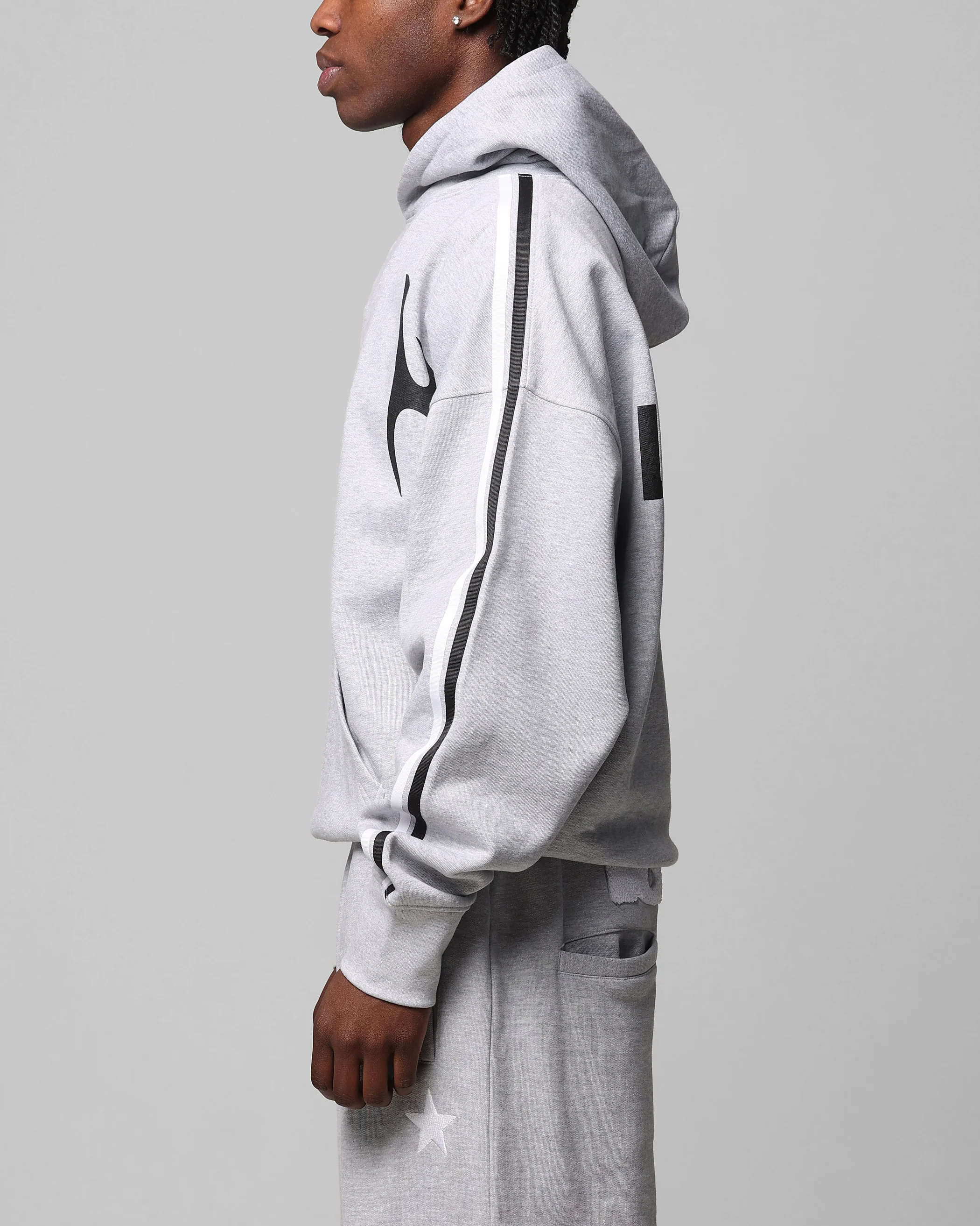 Loiter Trackstar Hoodie Grey Marle - Image 6