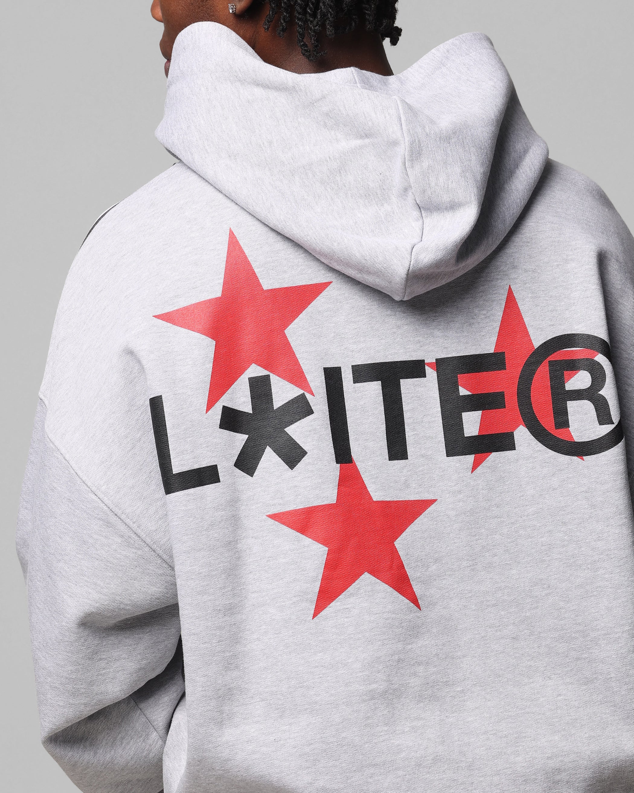 Loiter Trackstar Hoodie Grey Marle - Image 7