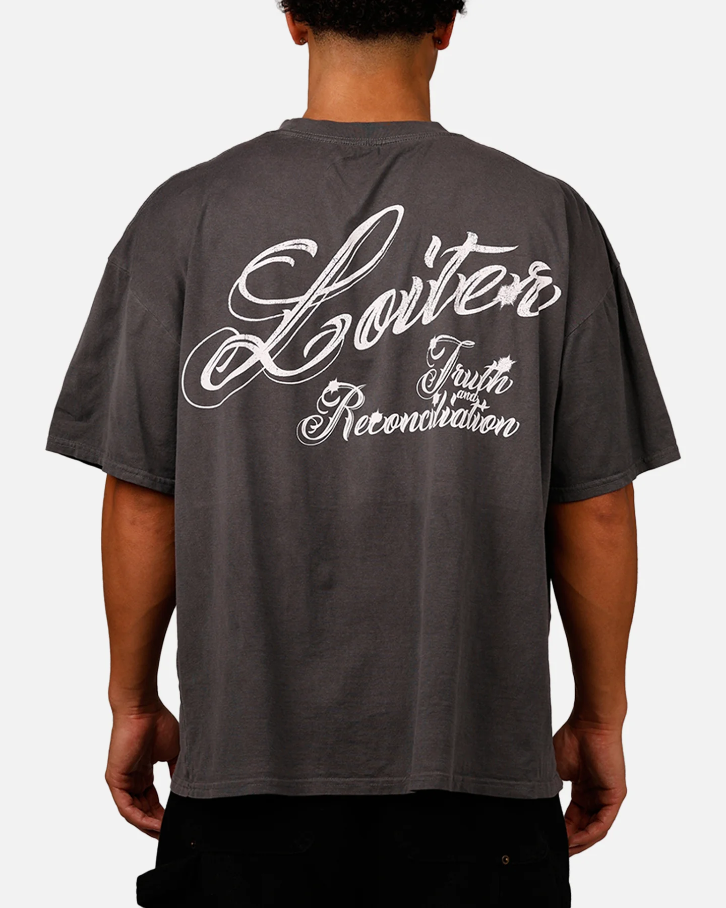 Loiter Truth And Reconciliation T-Shirt Charcoal - Image 2