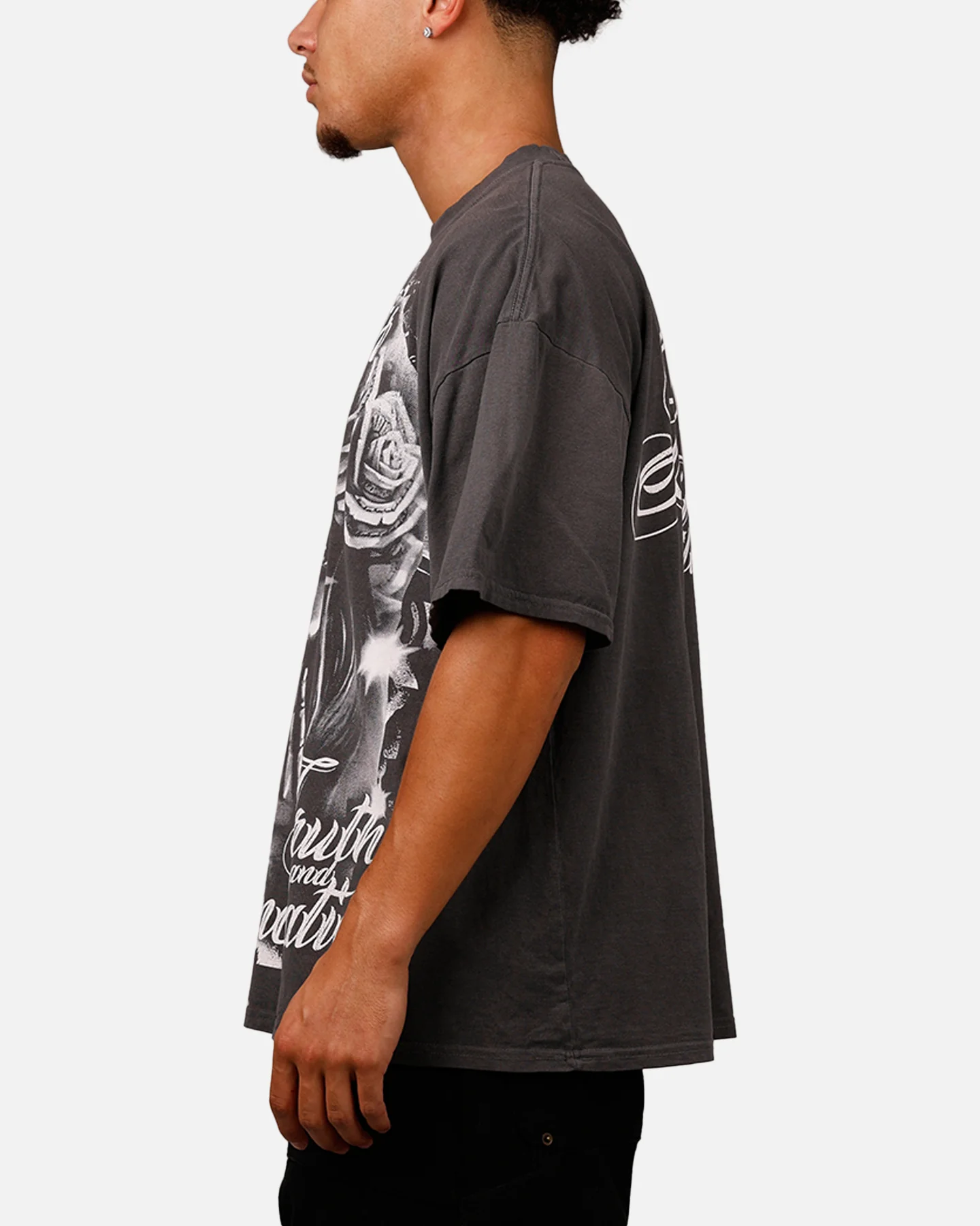 Loiter Truth And Reconciliation T-Shirt Charcoal - Image 5