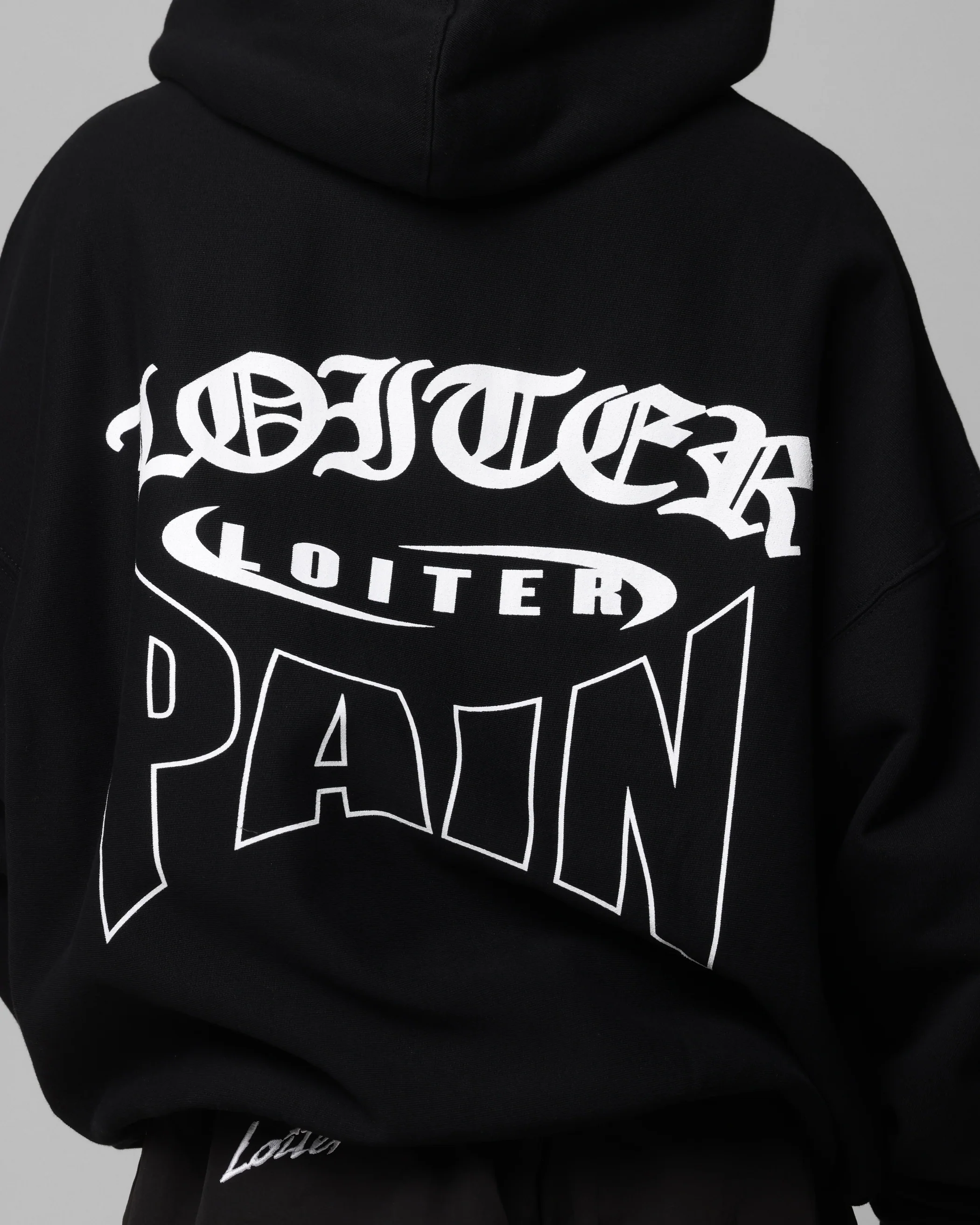 Loiter Ultimate Pain Hoodie Black - Image 8