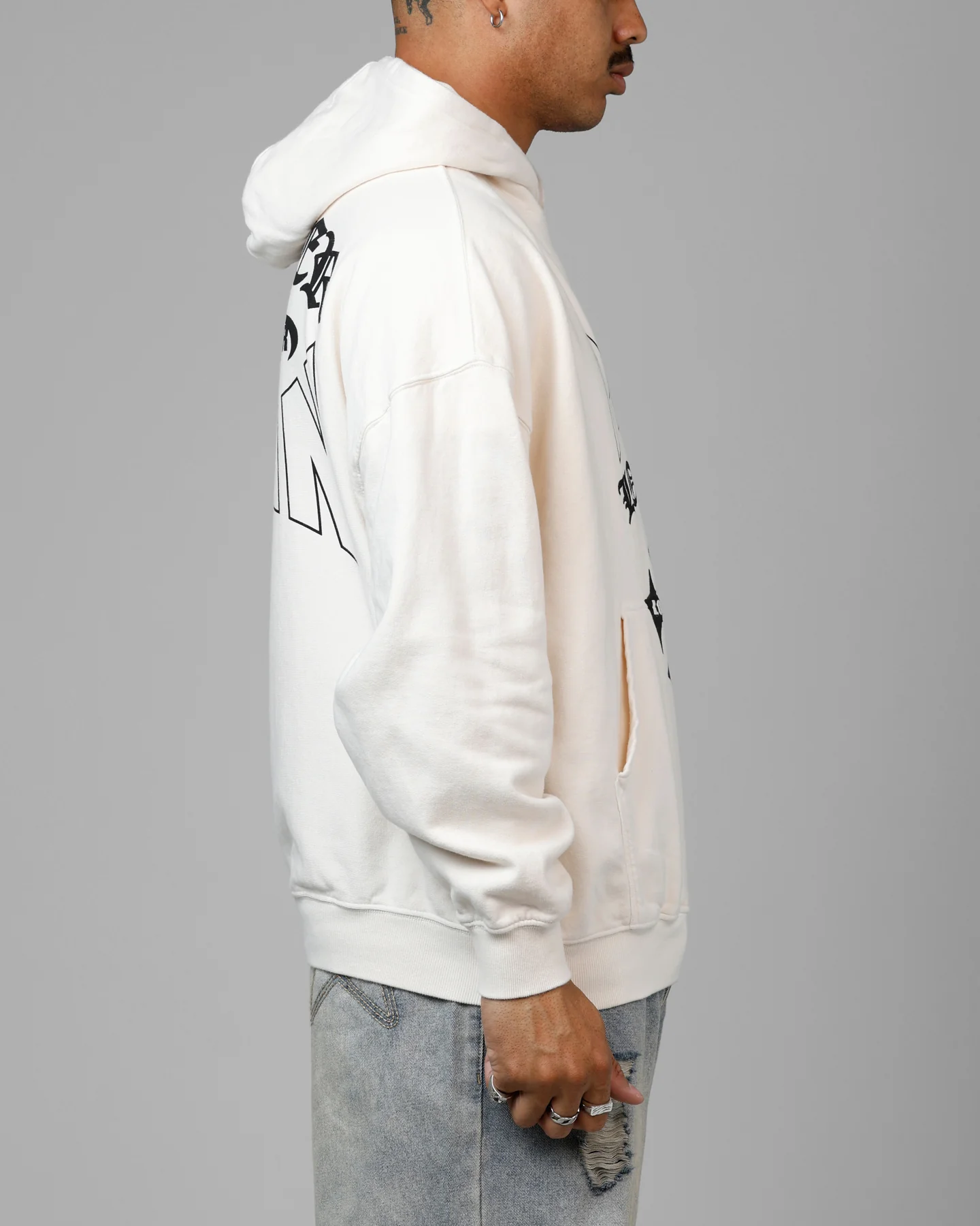 Loiter Ultimate Pain Premium Hoodie Off White - Image 4