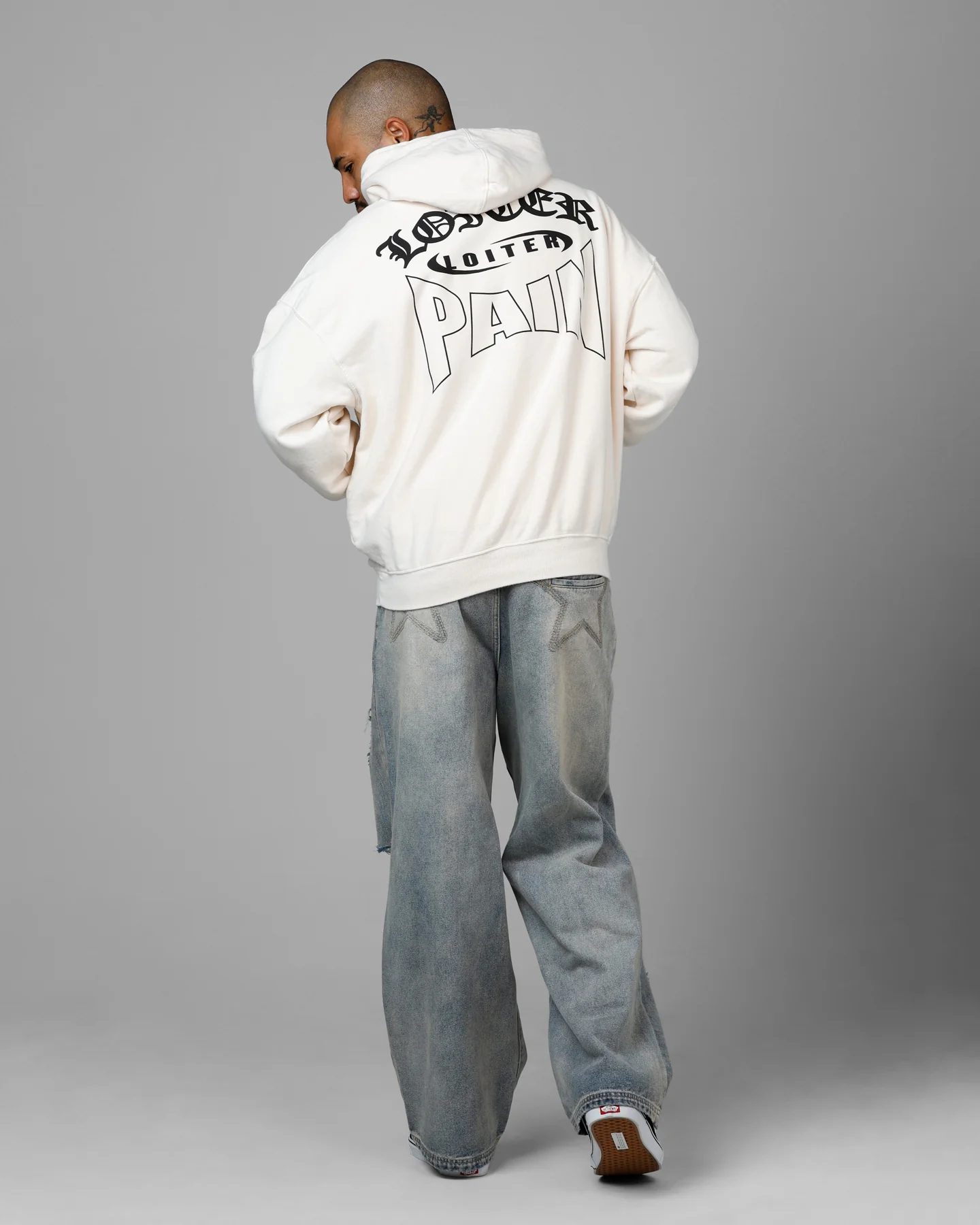 Loiter Ultimate Pain Premium Hoodie Off White - Image 6