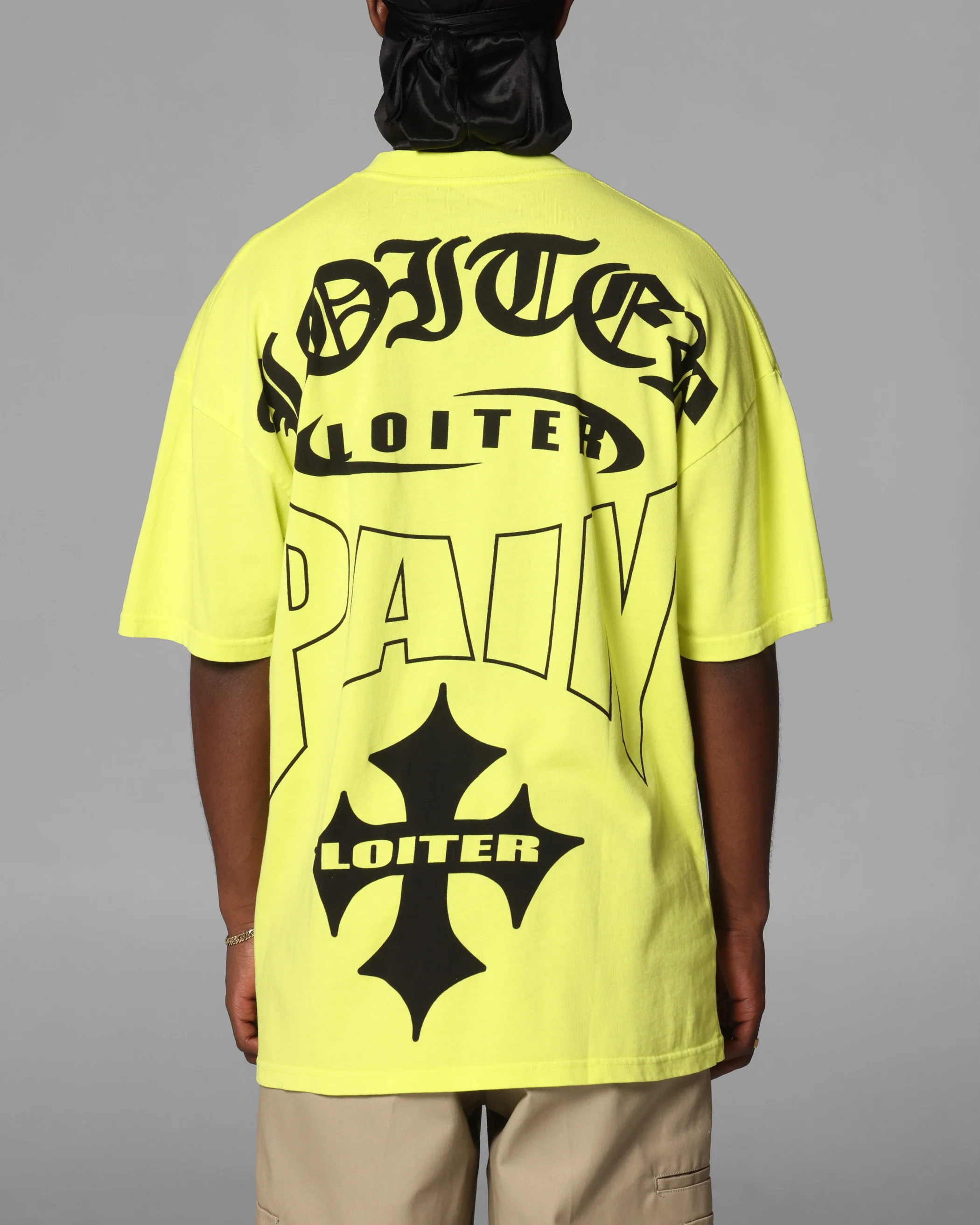 Loiter Ultimate Pain T-Shirt Cyber Green - Image 2