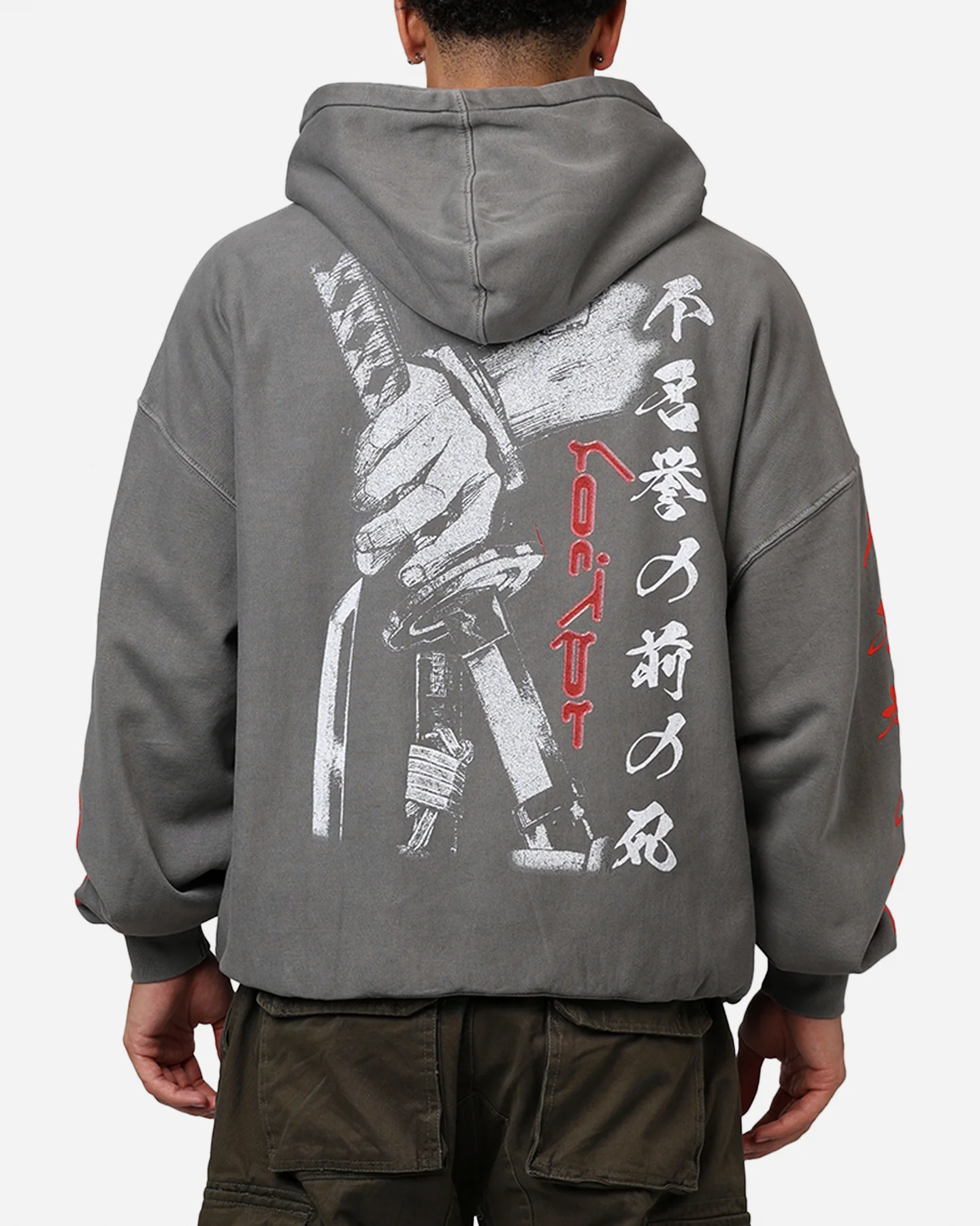 Loiter Ultimate Vengeance Vintage Hoodie Charcoal - Image 2
