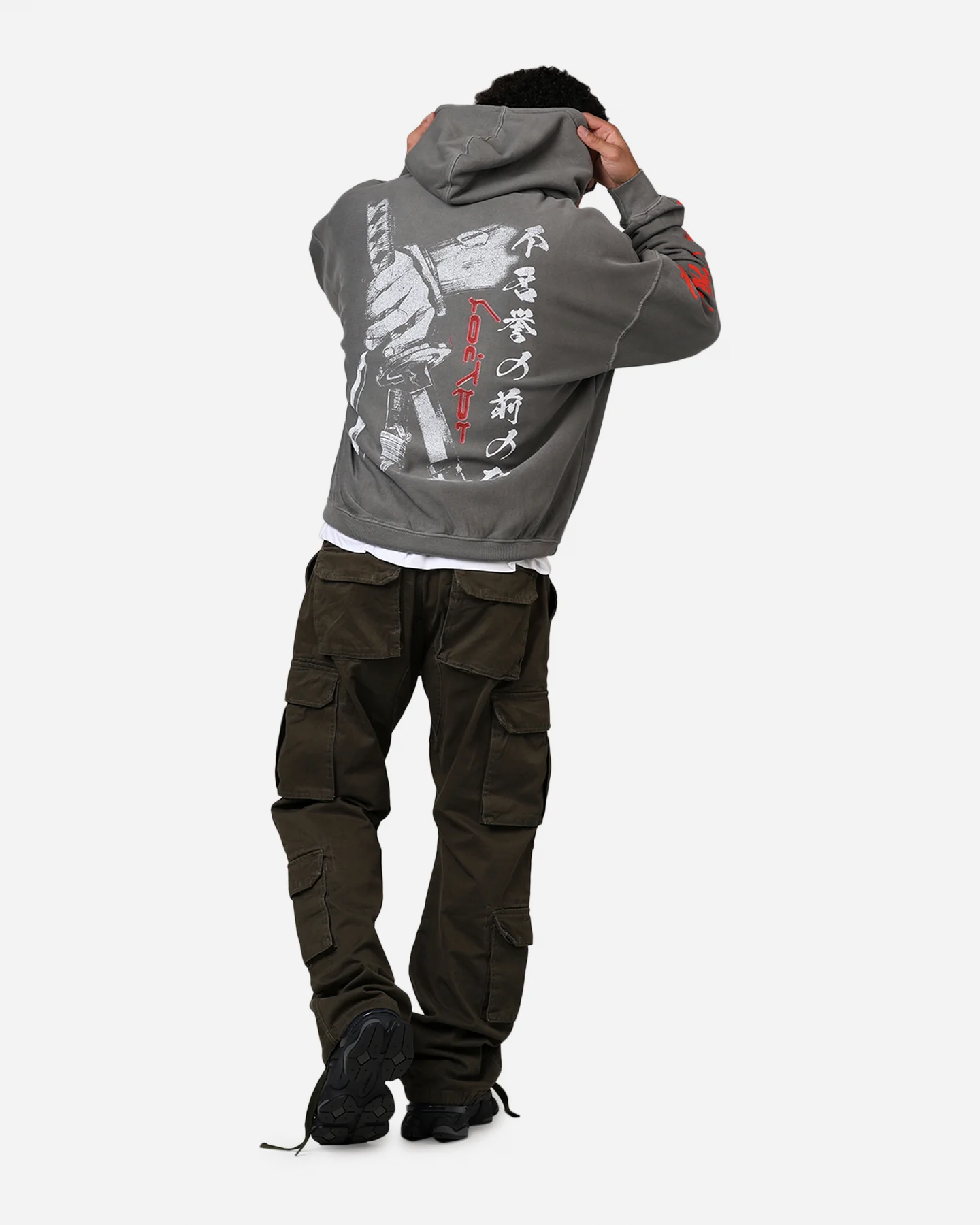 Loiter Ultimate Vengeance Vintage Hoodie Charcoal - Image 6