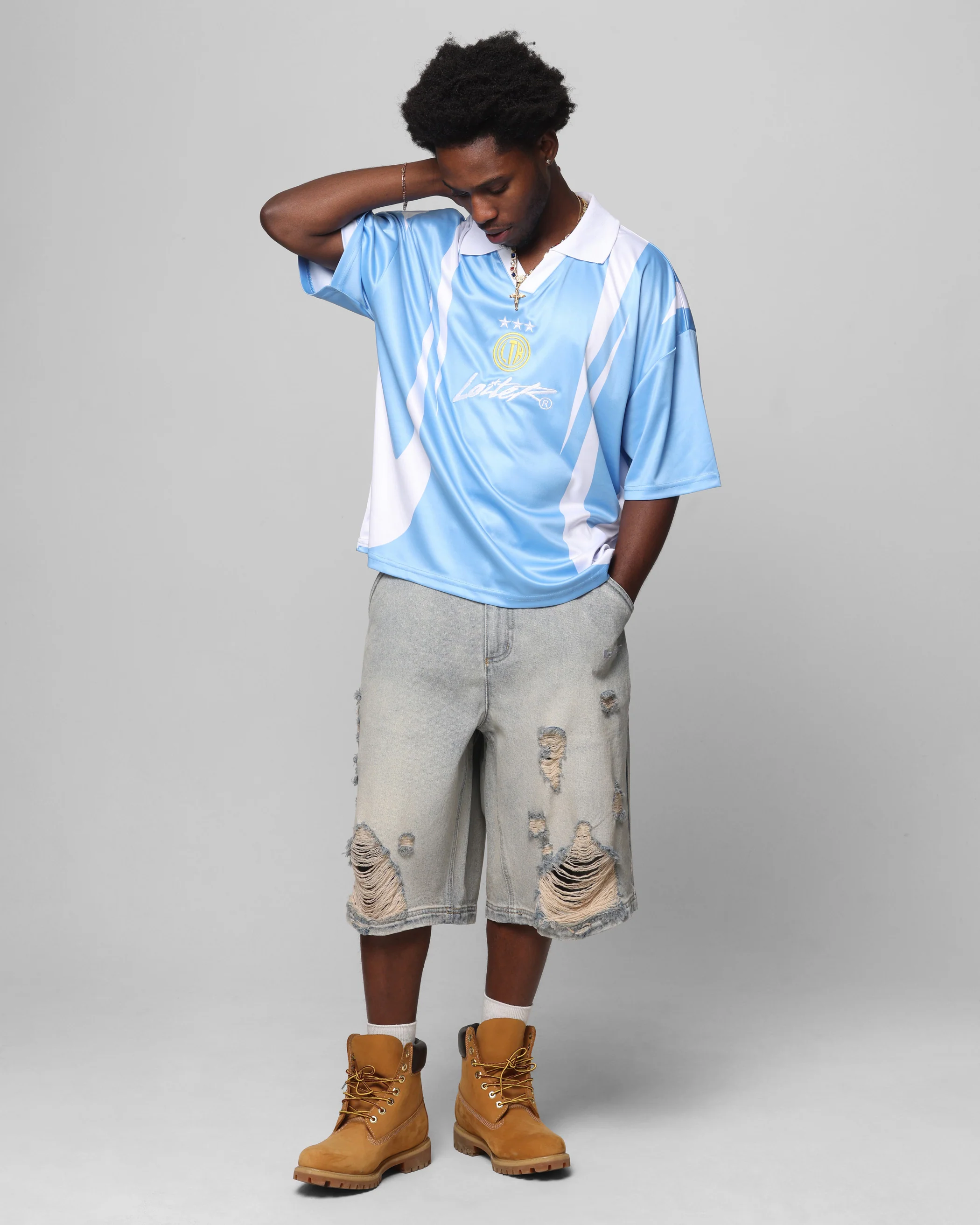 Loiter United Football Jersey Blue - Image 3