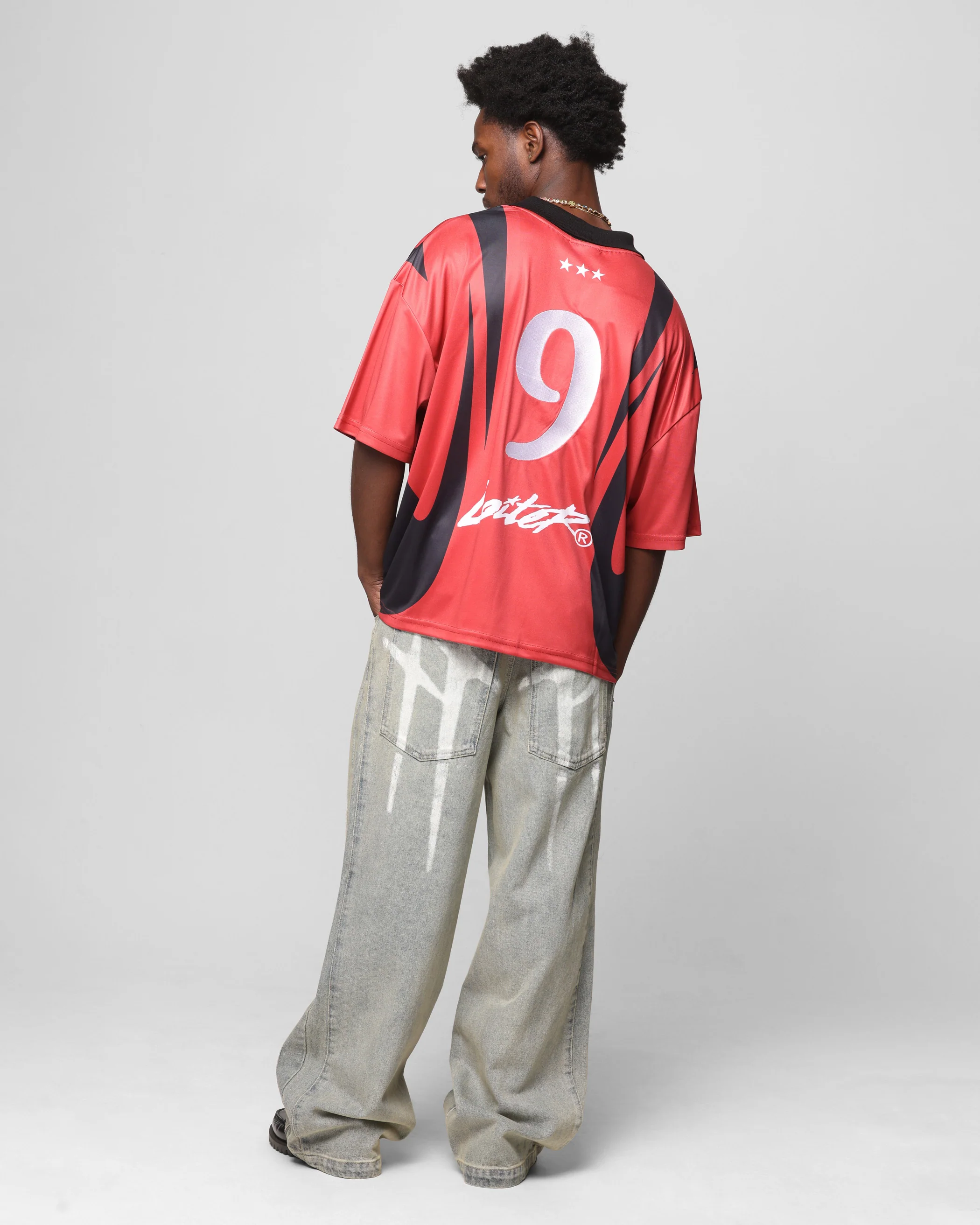 Loiter United Football Jersey Red - Image 4