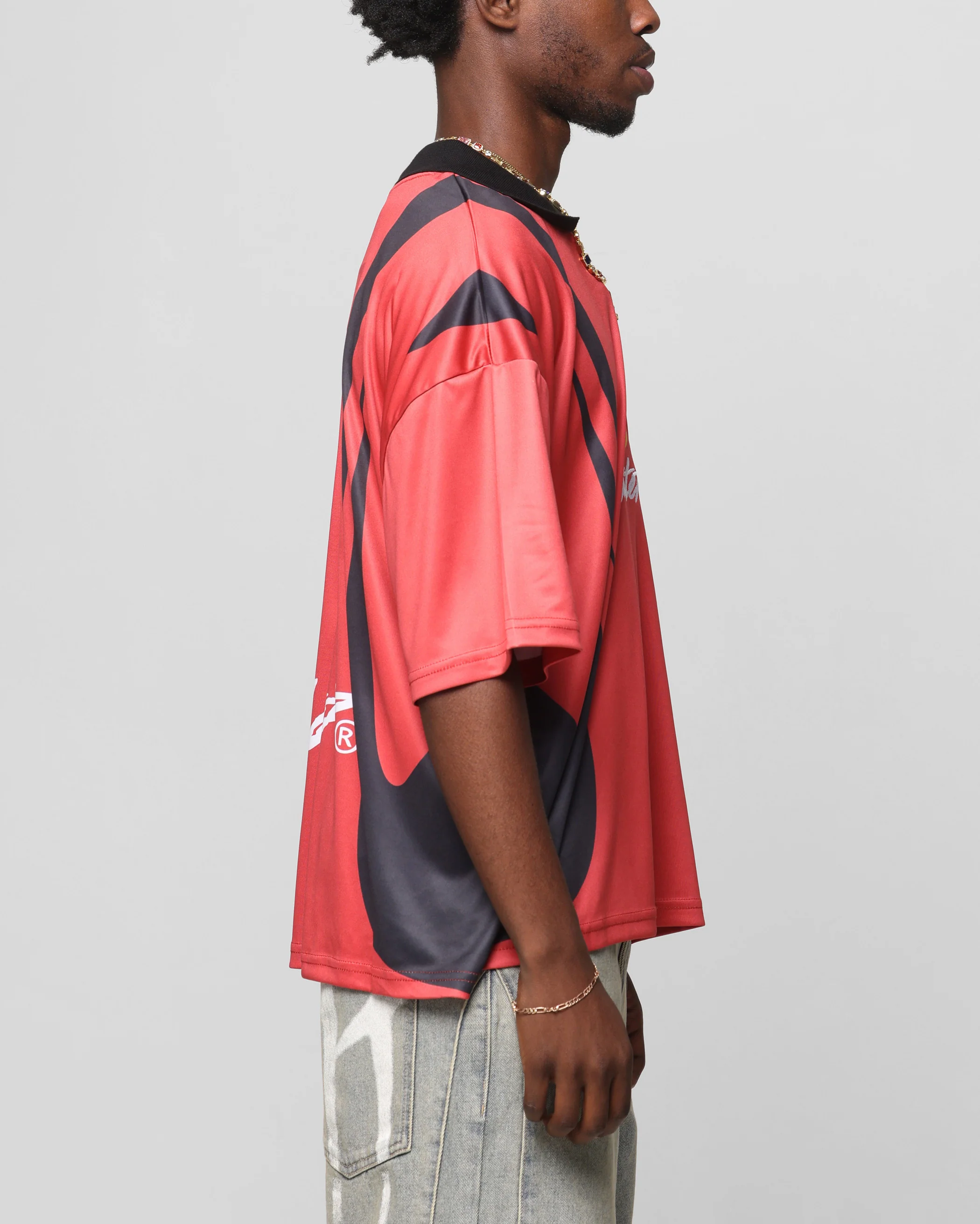 Loiter United Football Jersey Red - Image 5