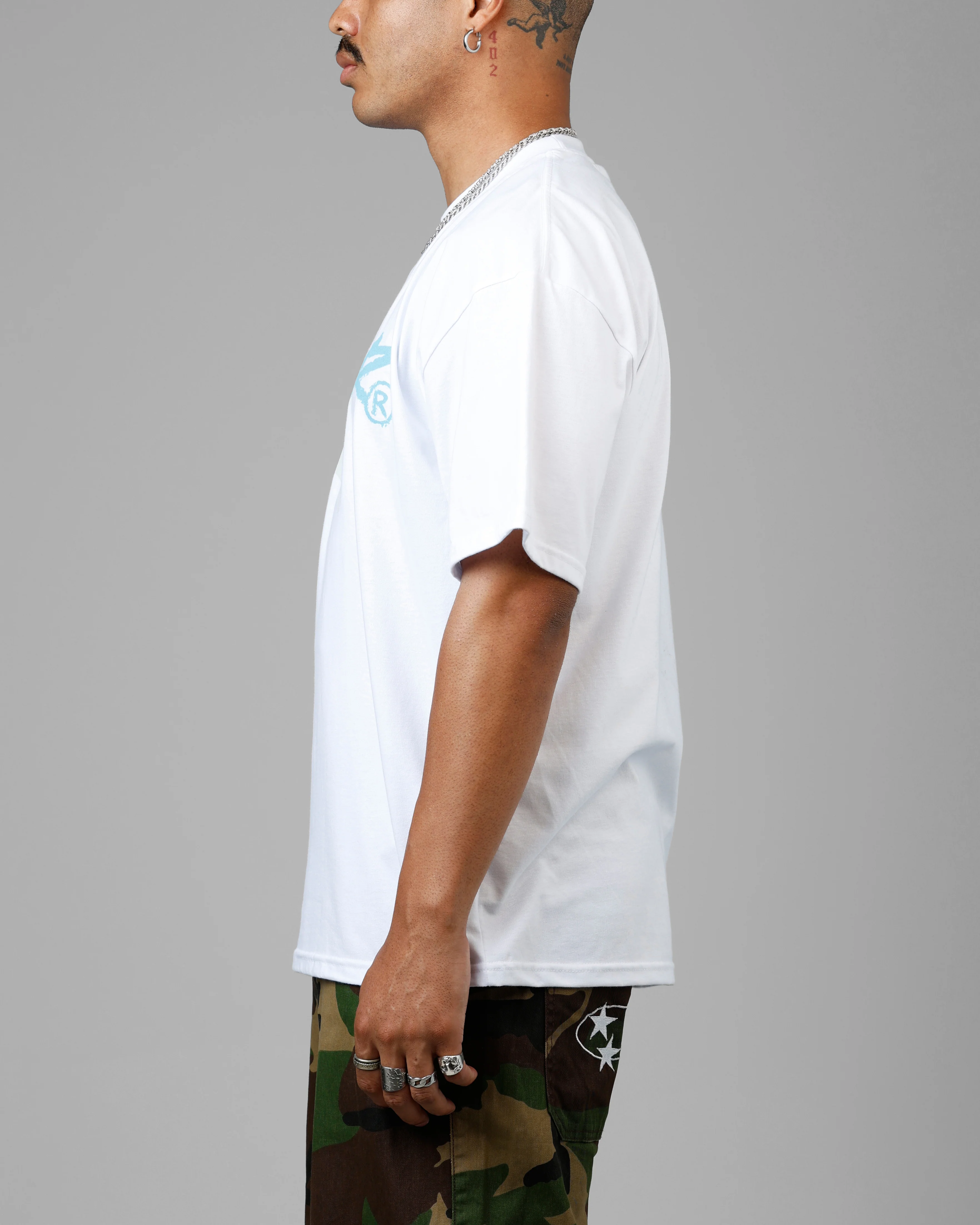 Loiter Universe T-Shirt White - Image 5