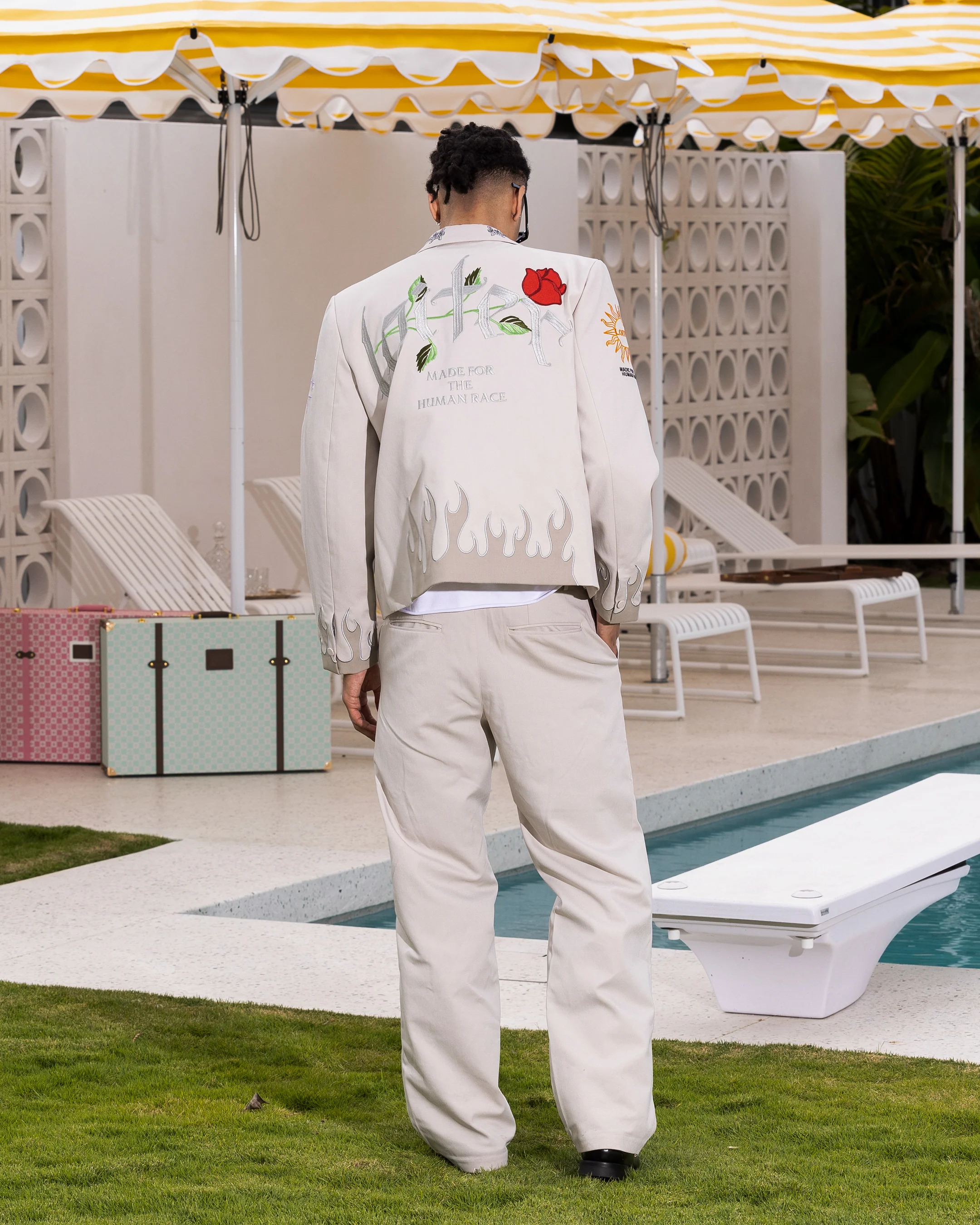 Loiter Western Blazer Jacket Off White - Image 8