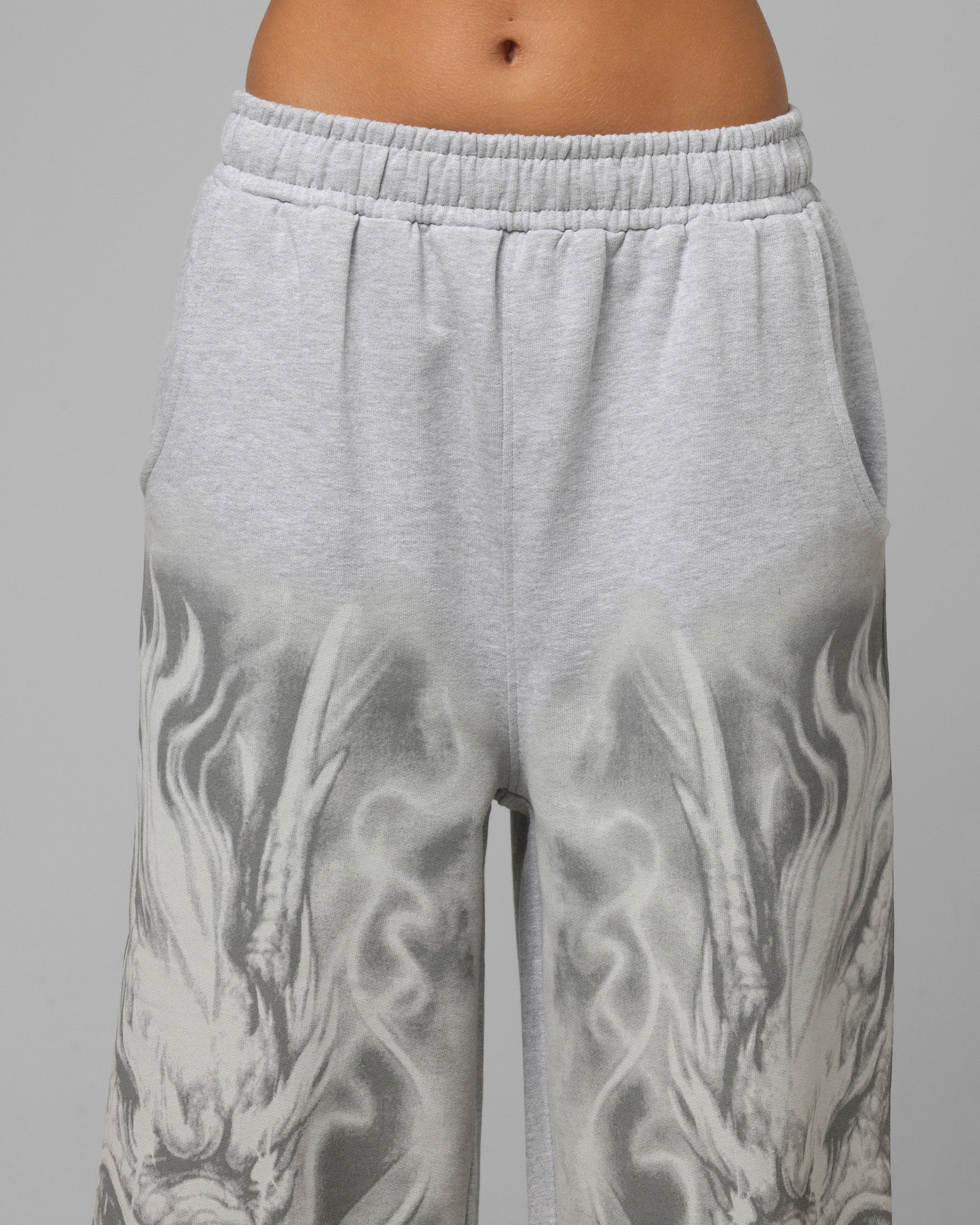 Loiter Women's Drako Sweatpants Grey Marle - Image 7