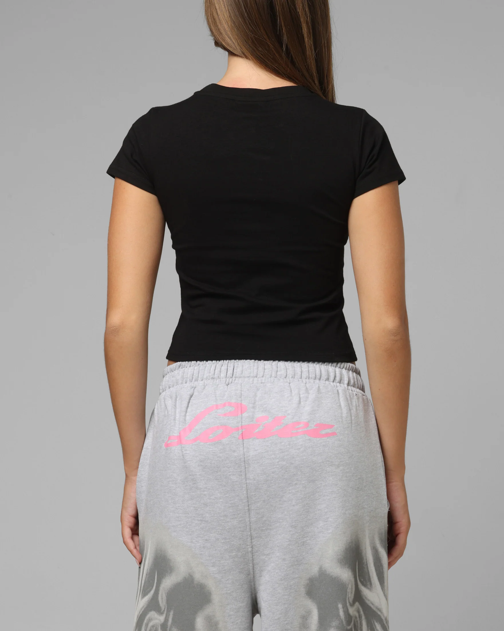 Loiter Women's Global Baby T-Shirt Black - Image 3