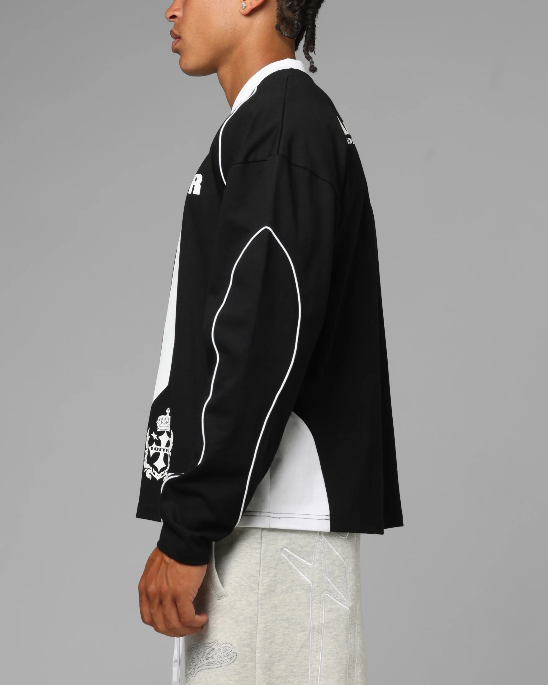 Loiter World Cup Long Sleeve T-Shirt Black - Image 6