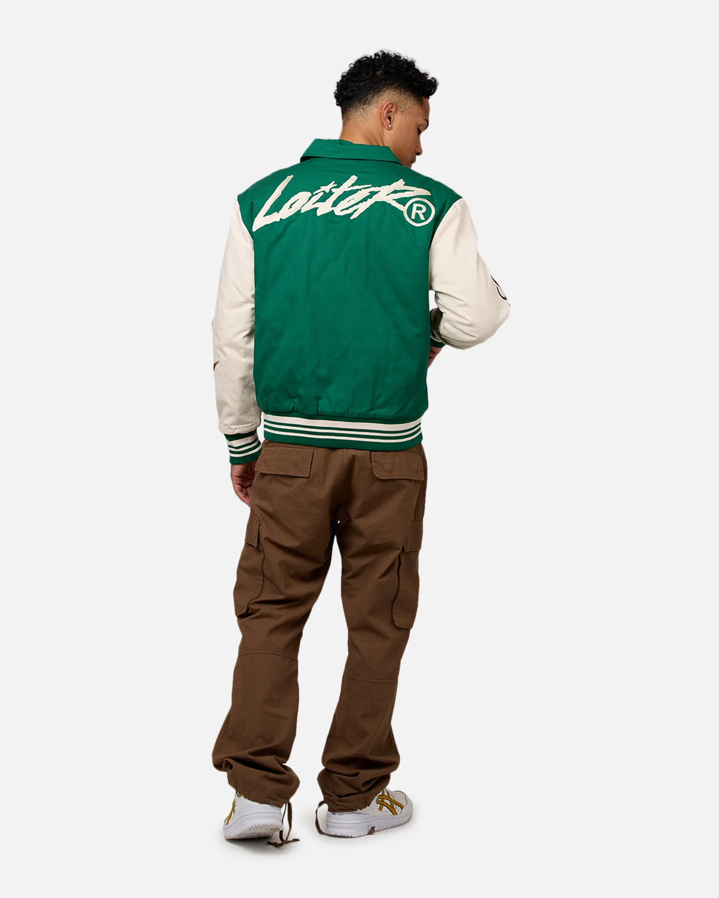Loiter World Series Varsity Jacket Green - Image 6