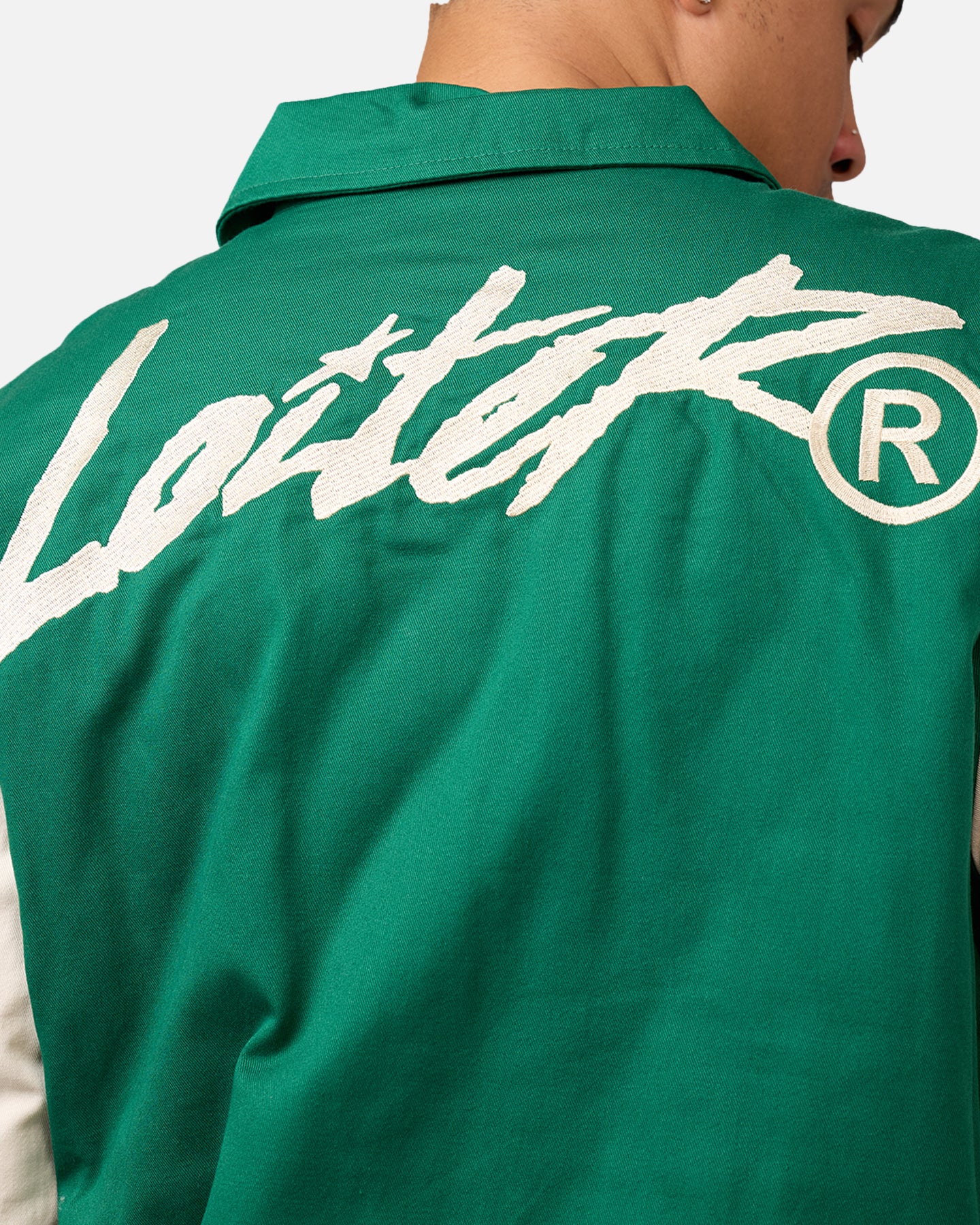 Loiter World Series Varsity Jacket Green - Image 8
